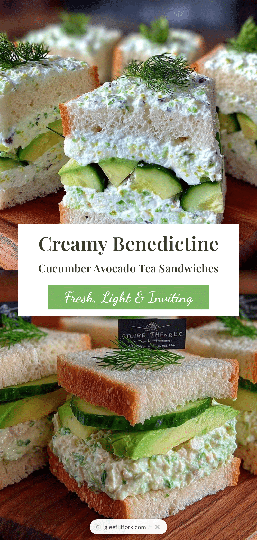 Benedictine cucumber avocado tea sandwiches recipe