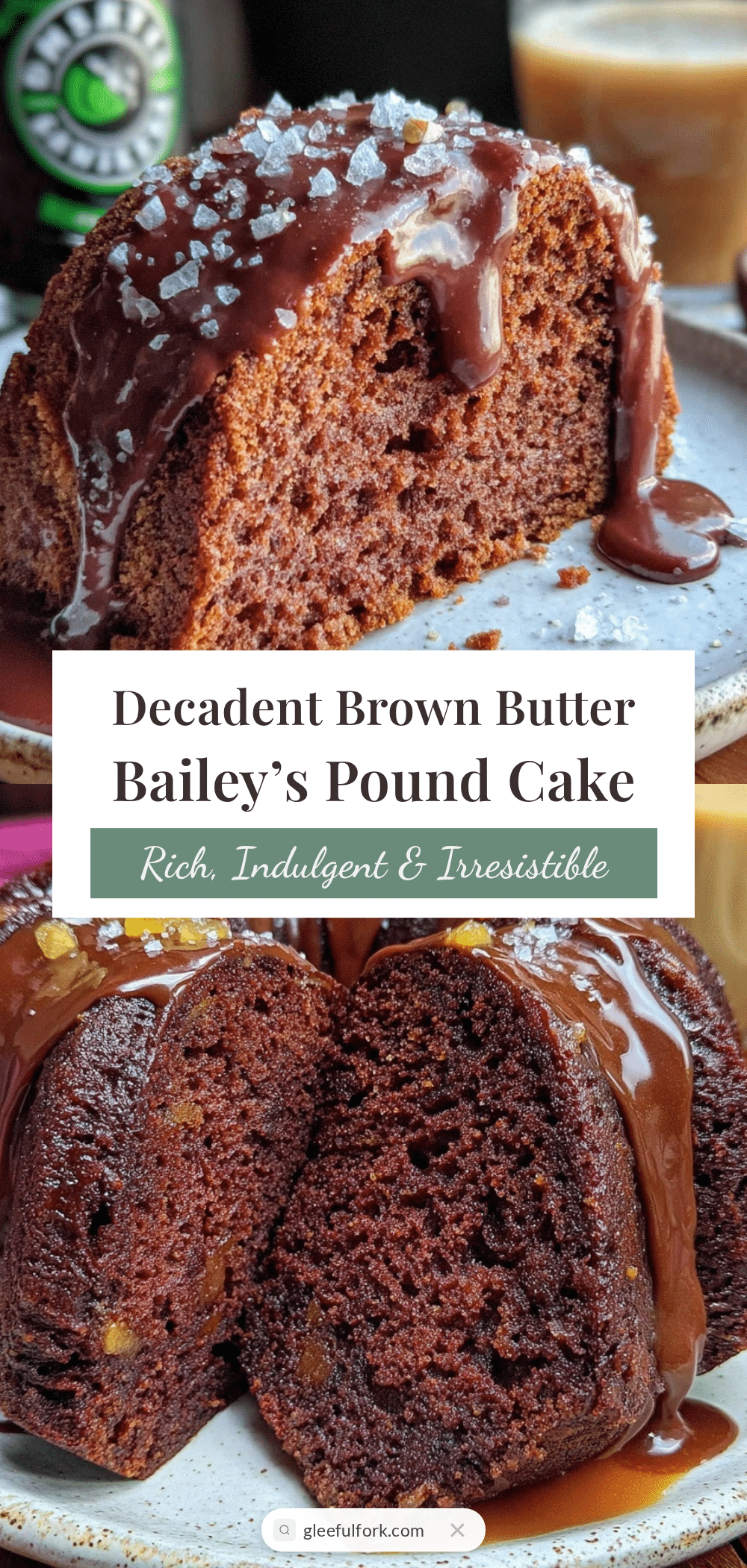 brown butter baileys irish cream chocolate pound cake recipe
