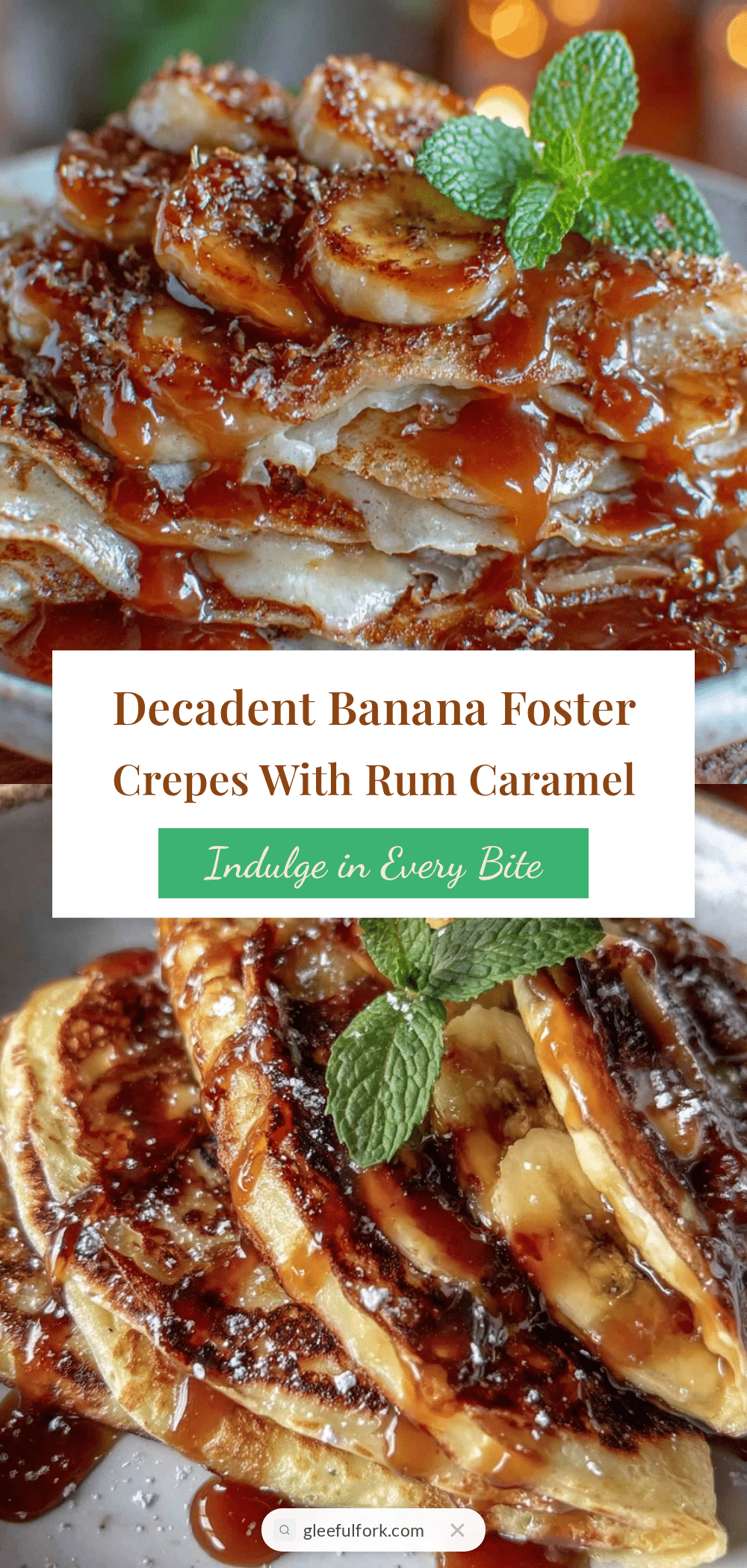 Classic French Banana Foster Crêpes recipe