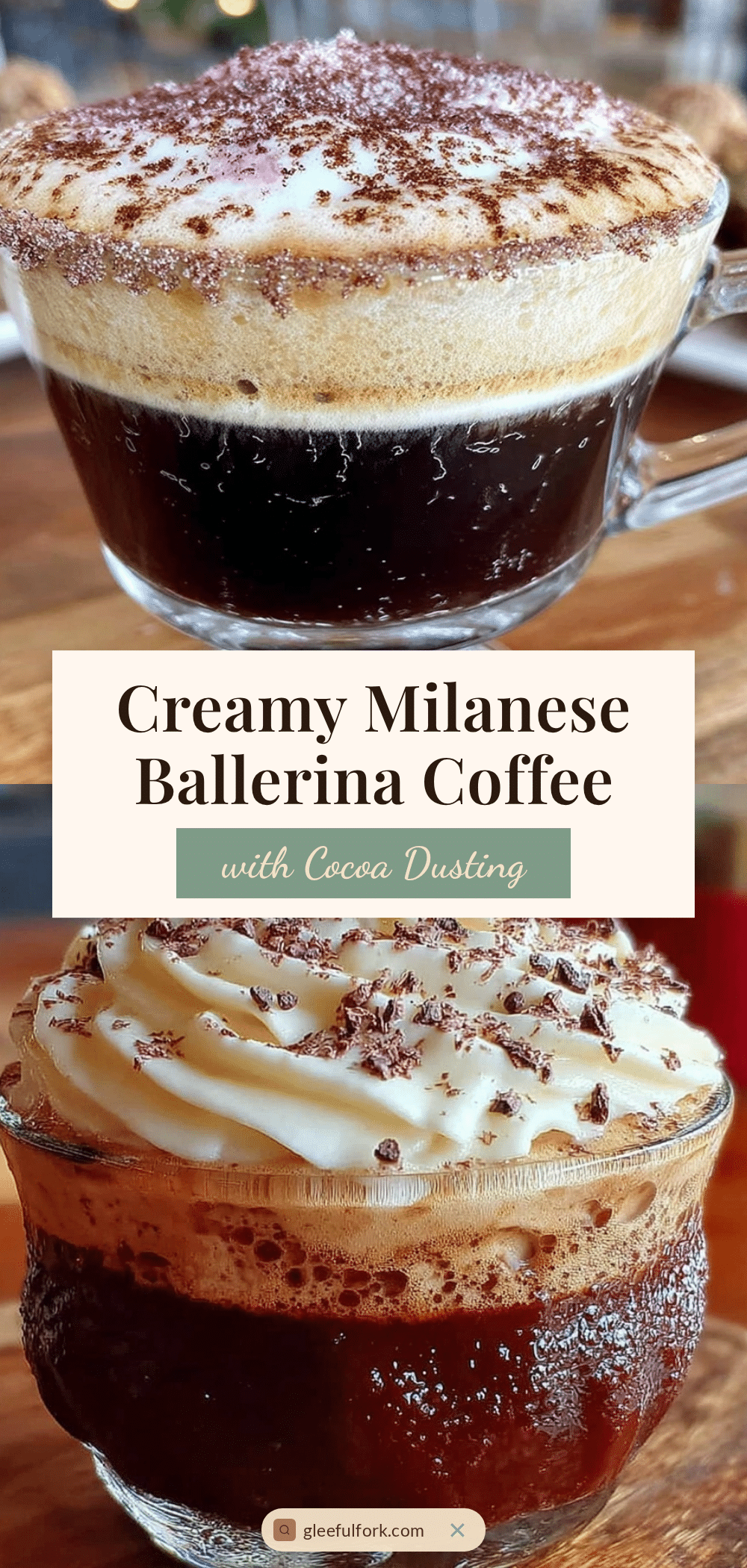 creamy authentic Milanese ballerina coffee recipe