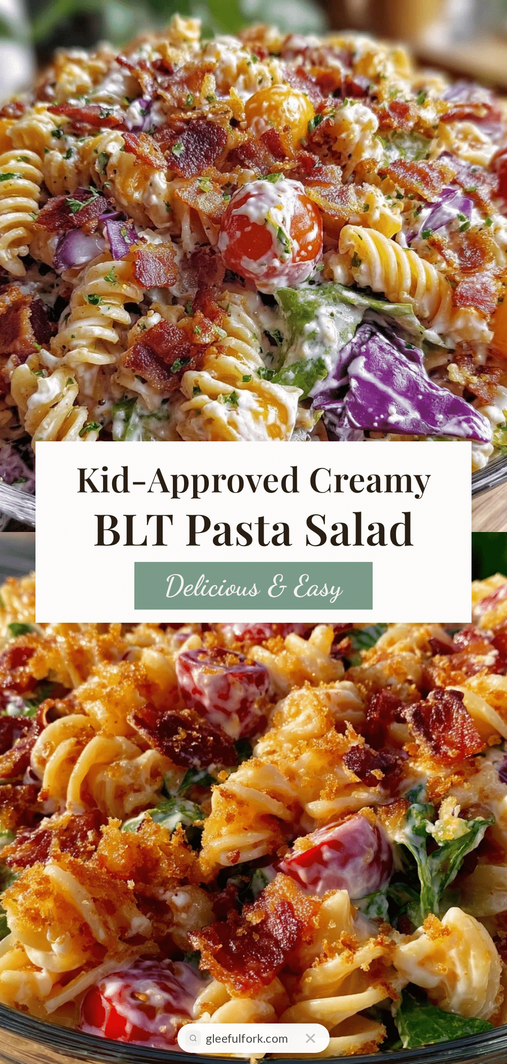 creamy kid-approved blt pasta salad recipe
