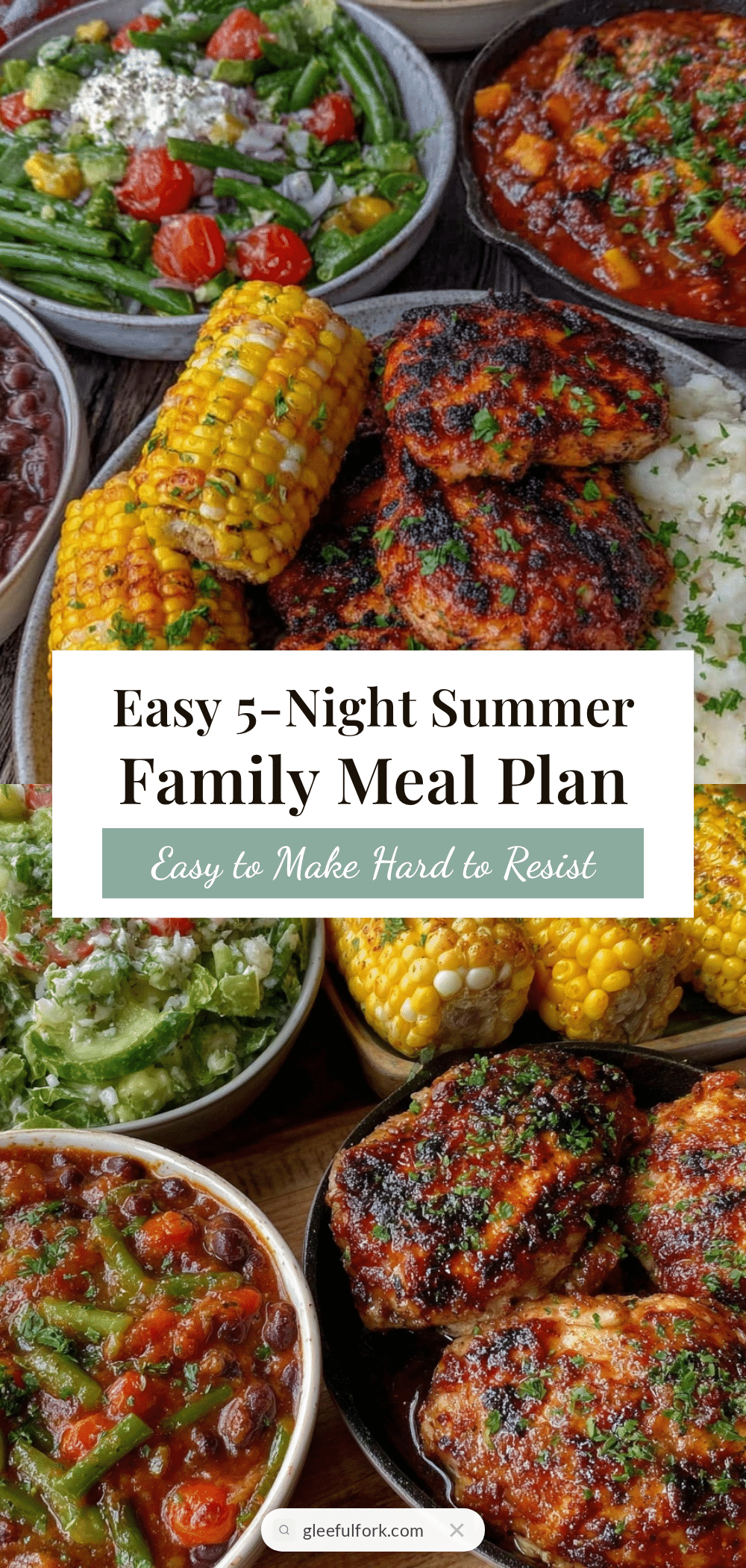 easy 5-night summer meal plan recipe
