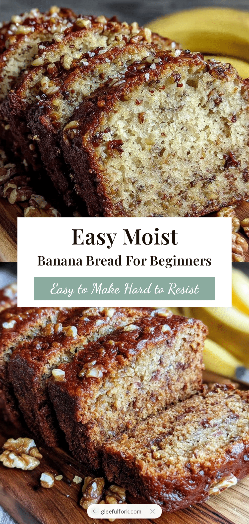 easy moist banana bread recipe