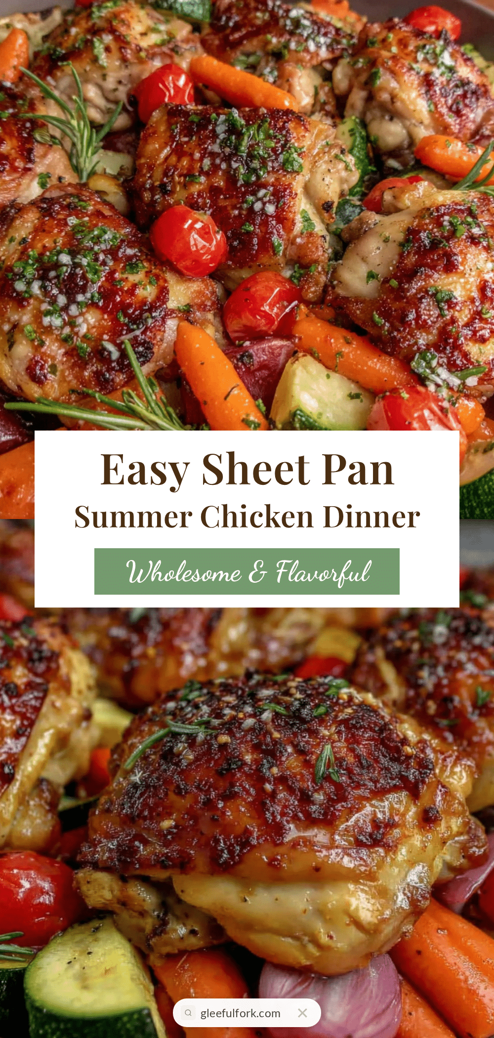 easy sheet pan summer chicken recipe