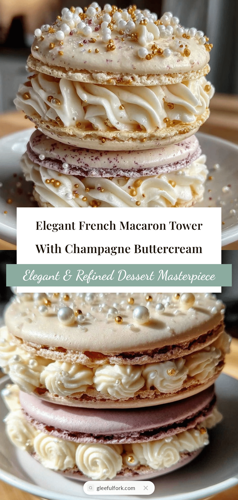 French Macaron Graduation Tower recipe
