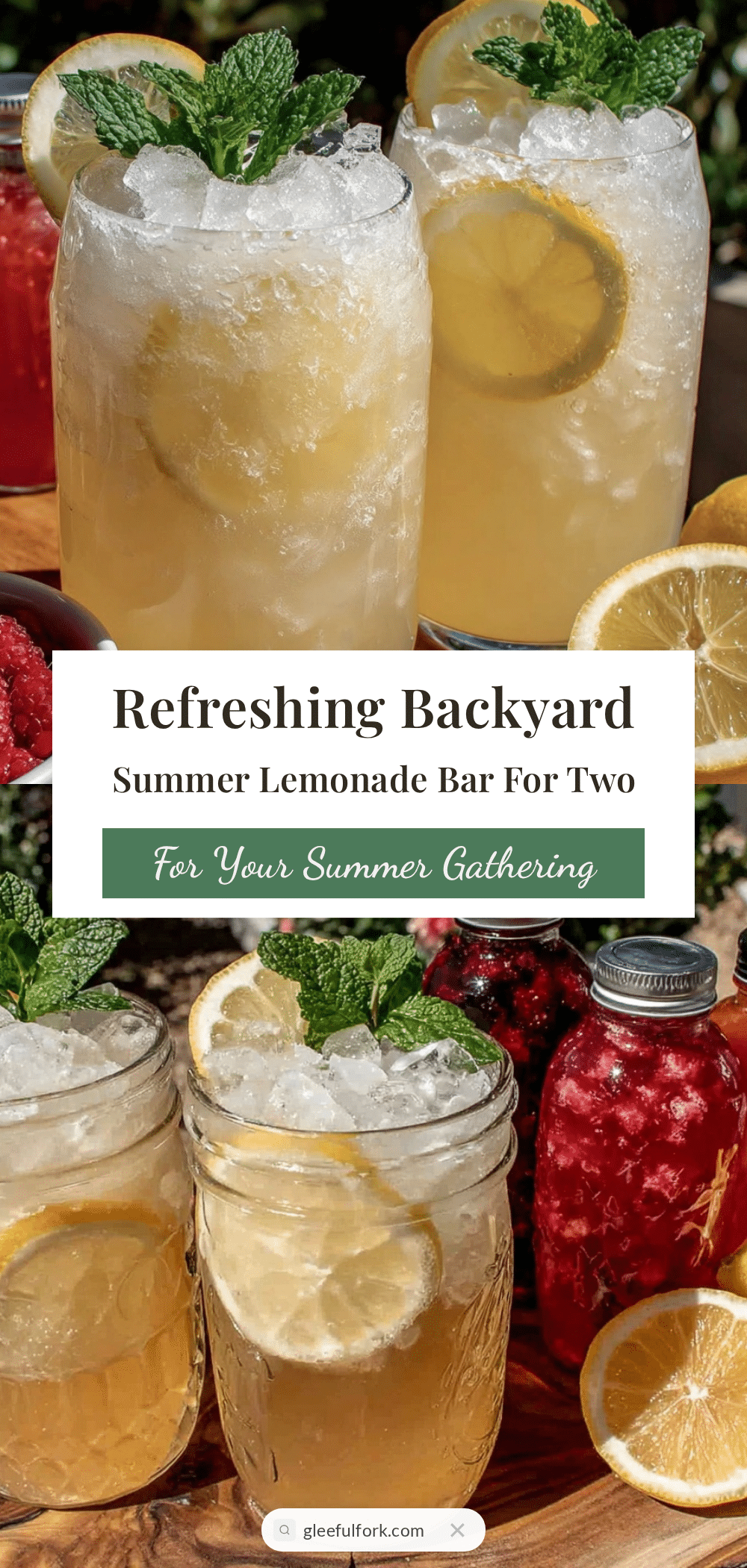 fresh backyard summer lemonade bar recipe