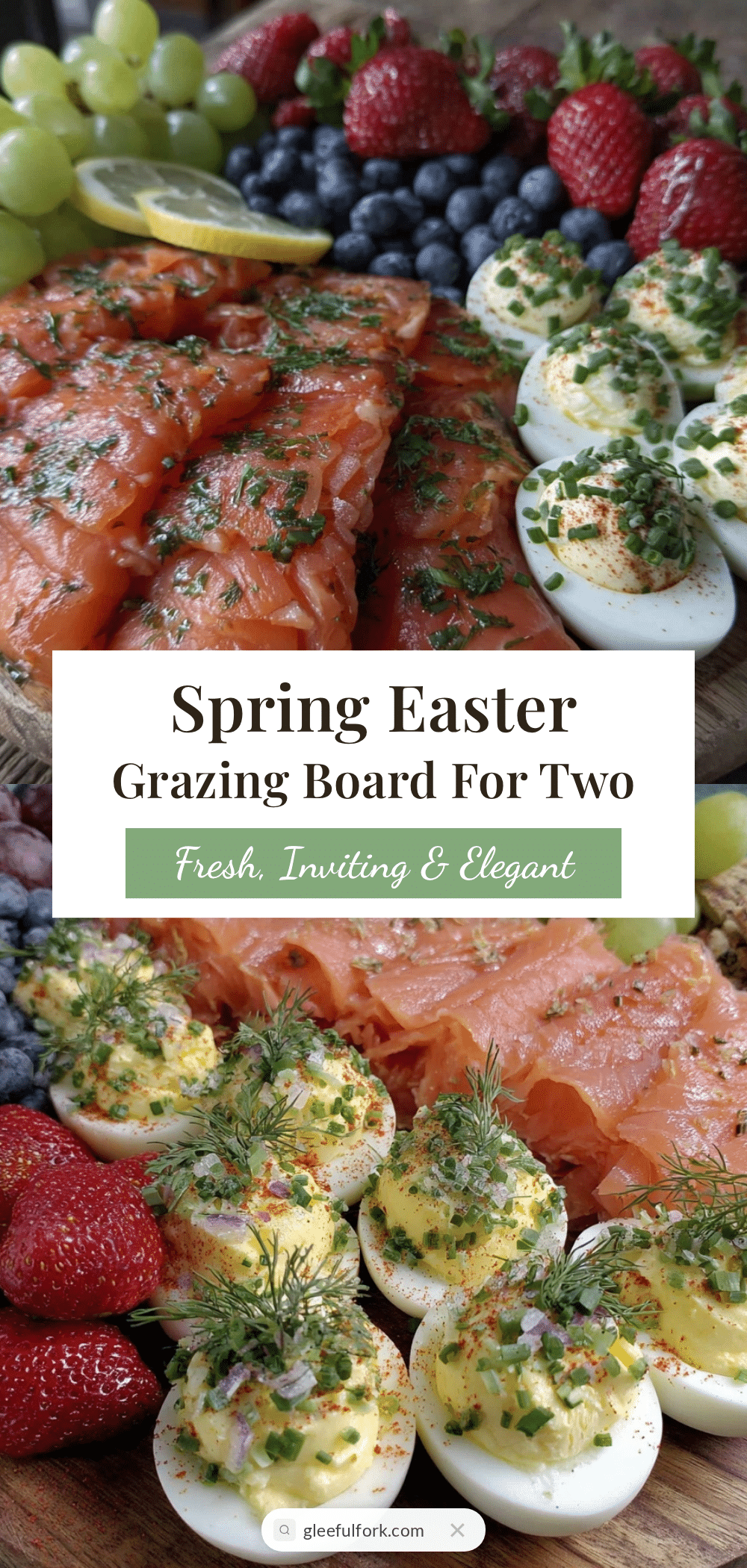 fresh spring easter grazing board recipe