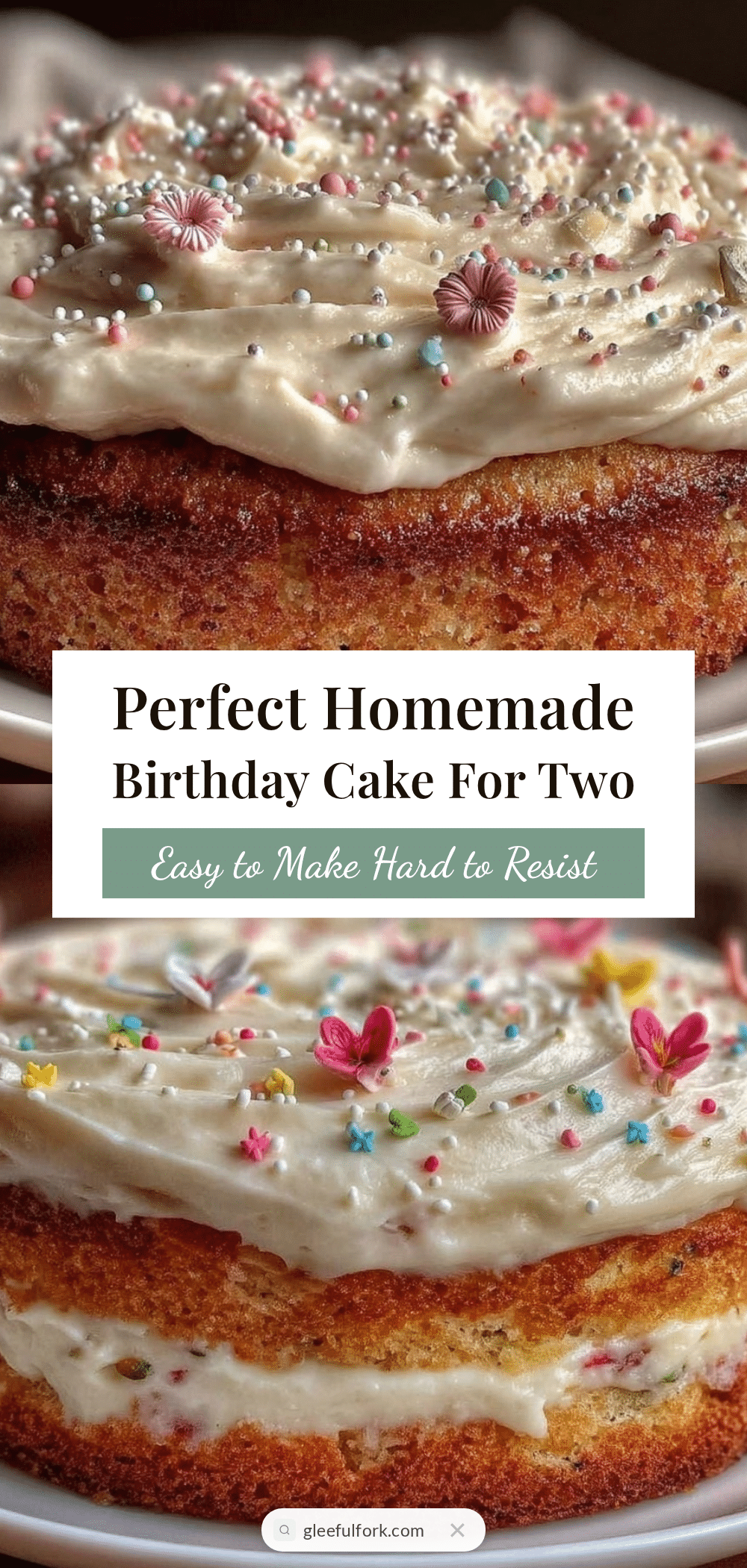 homemade birthday cake for two recipe