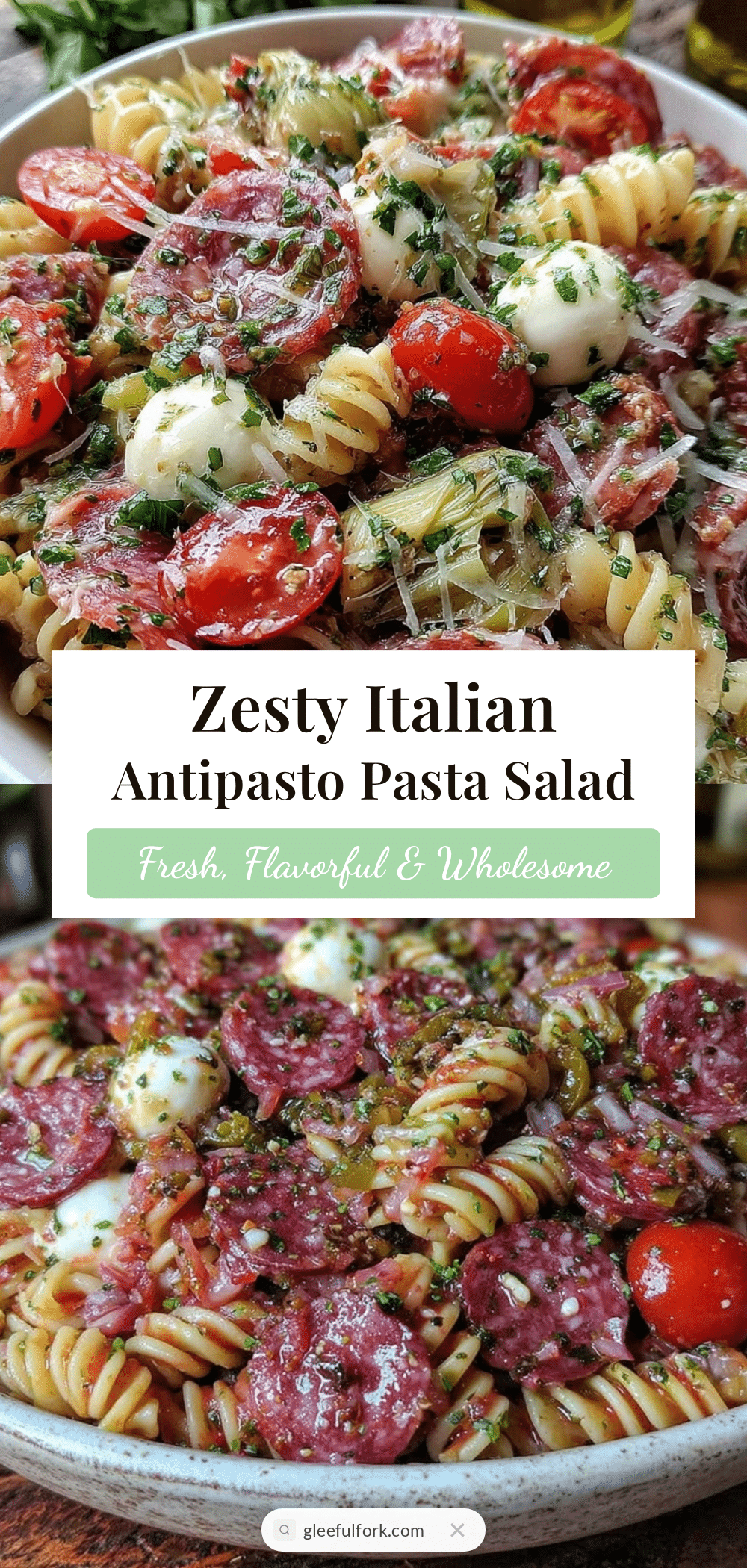 Italian antipasto pasta salad recipe