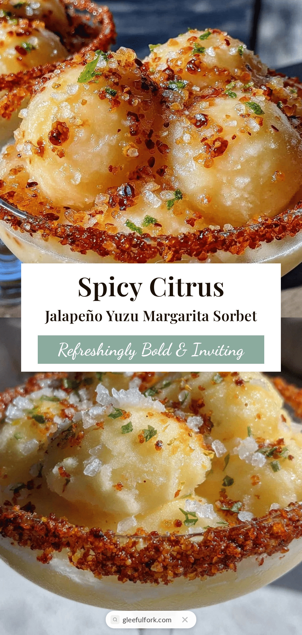 jalapeño yuzu margarita sorbet recipe