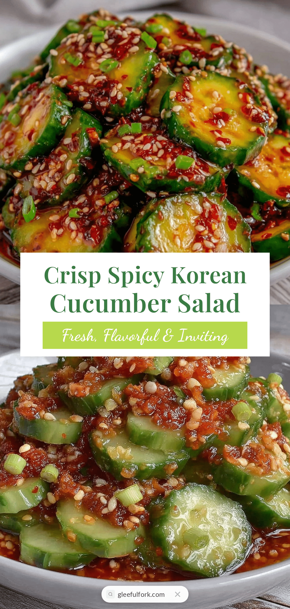 Korean Spicy Cucumber Salad recipe