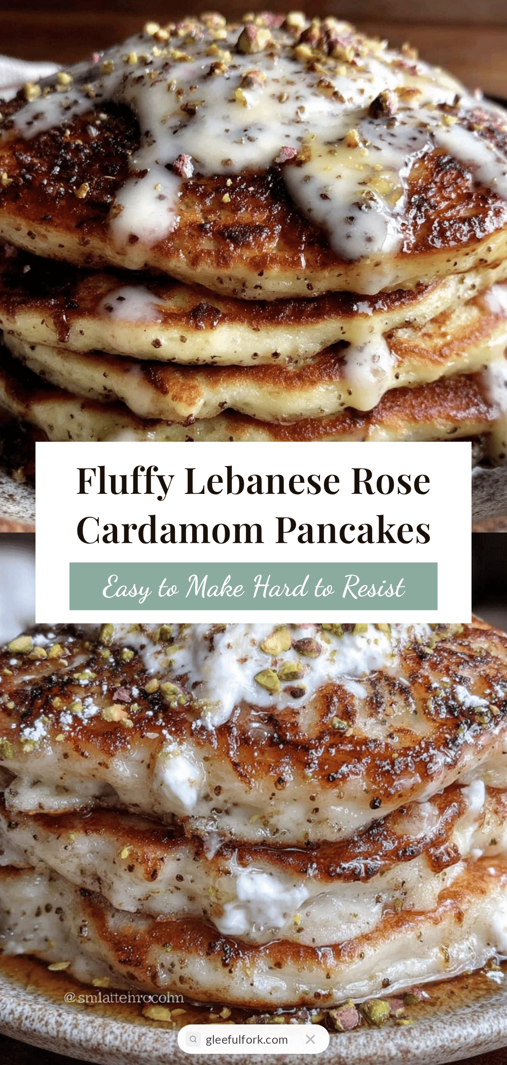 lebanese rose cardamom pancakes recipe