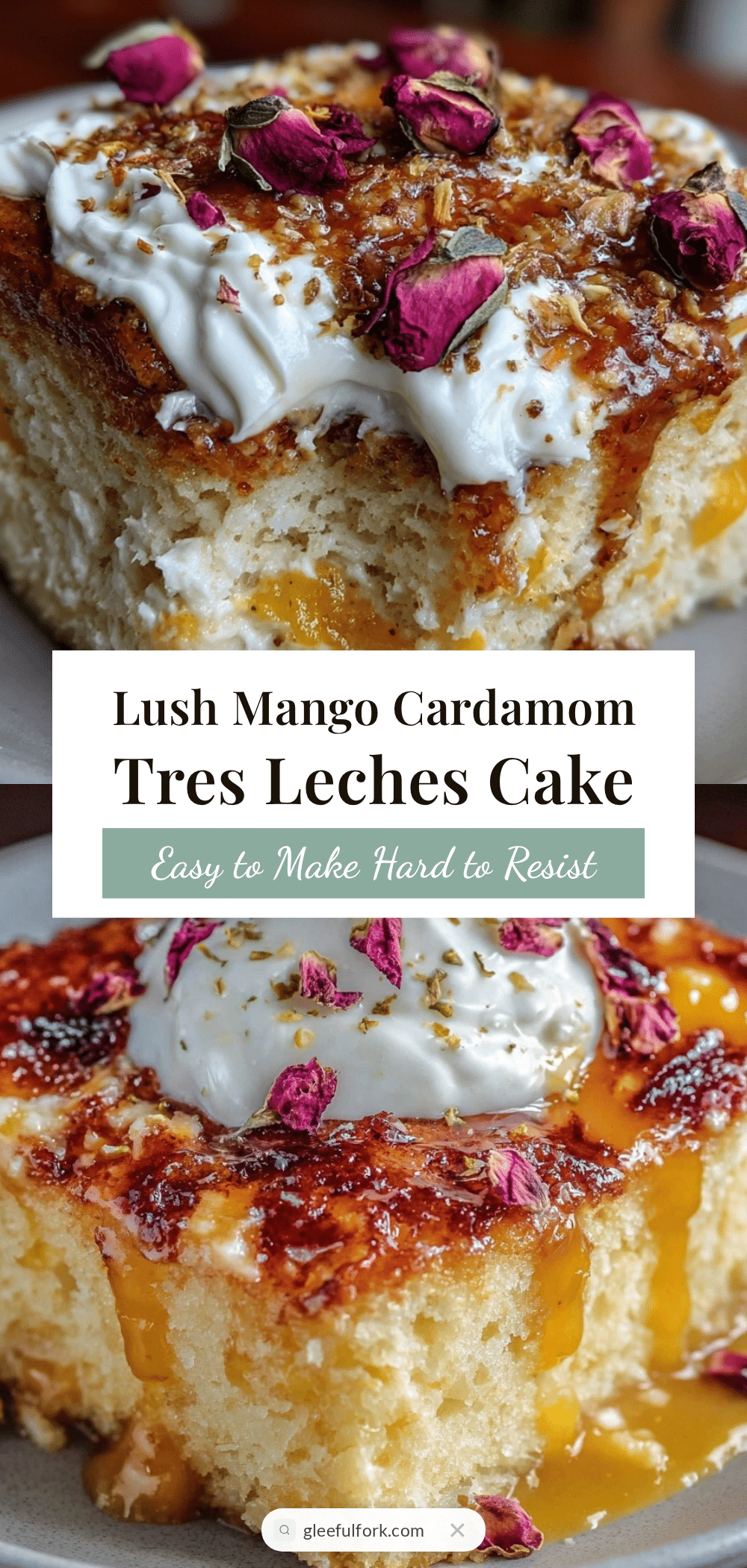 mango cardamom tres leches cake recipe