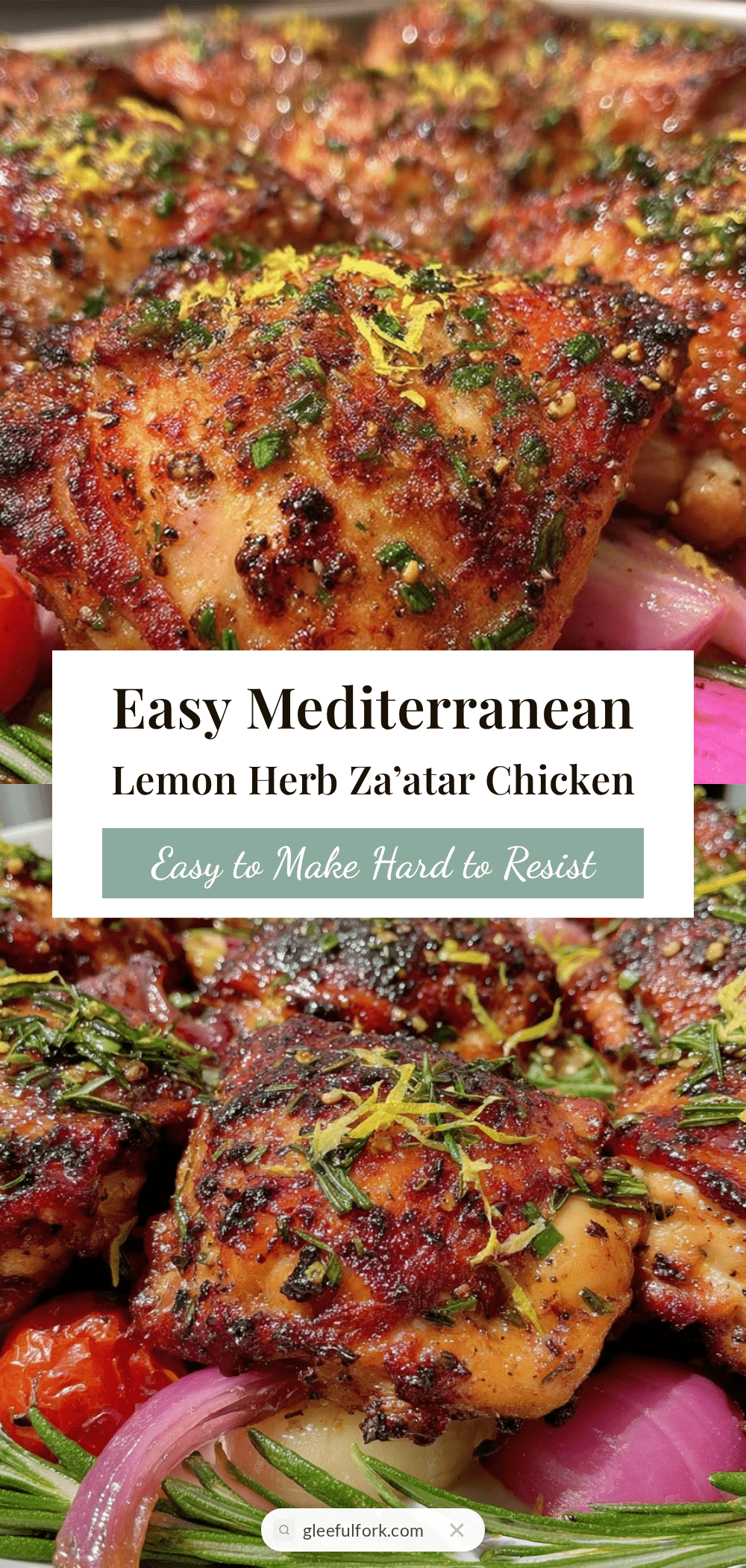 Mediterranean Lemon Herb Za’atar Chicken recipe