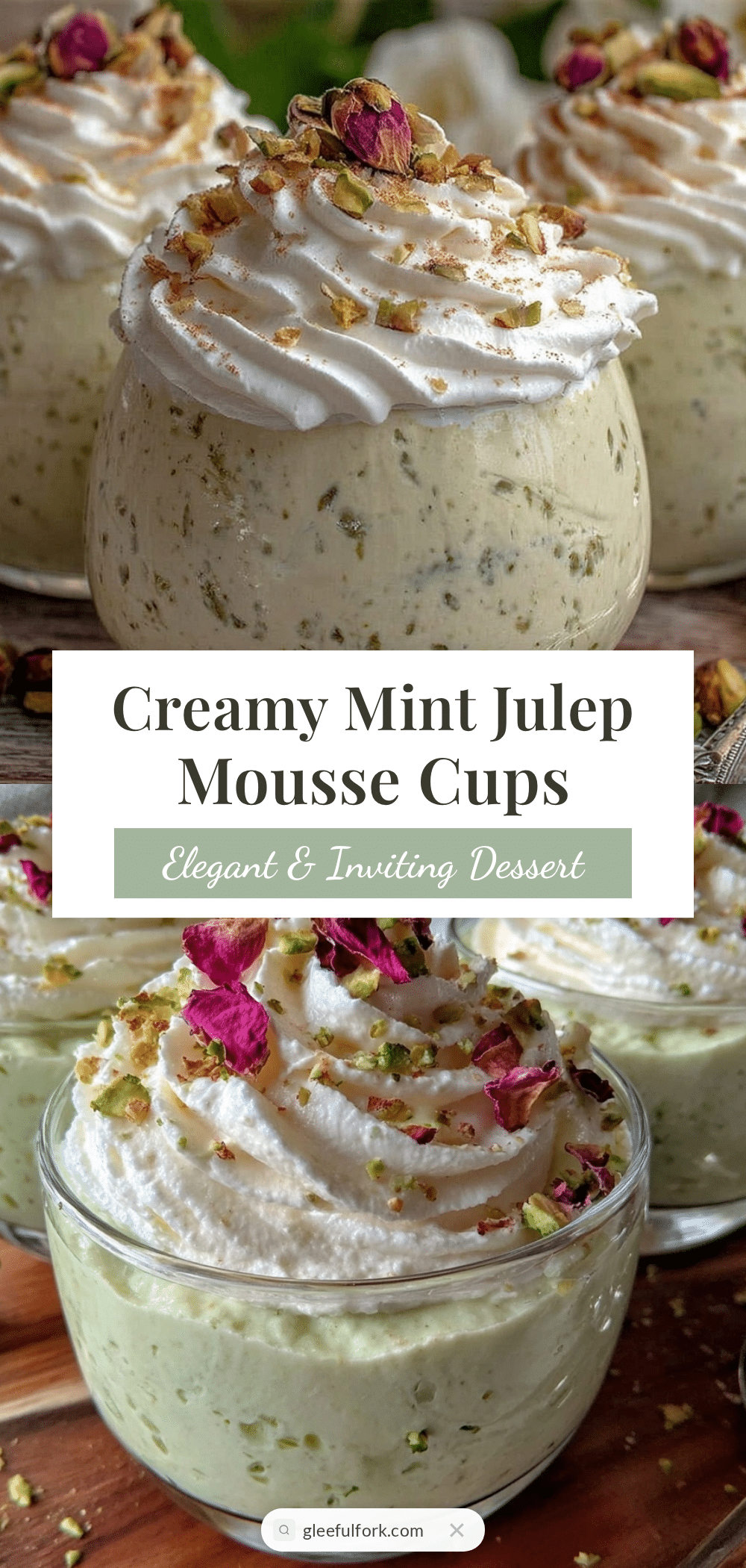 mint julep mousse cups recipe