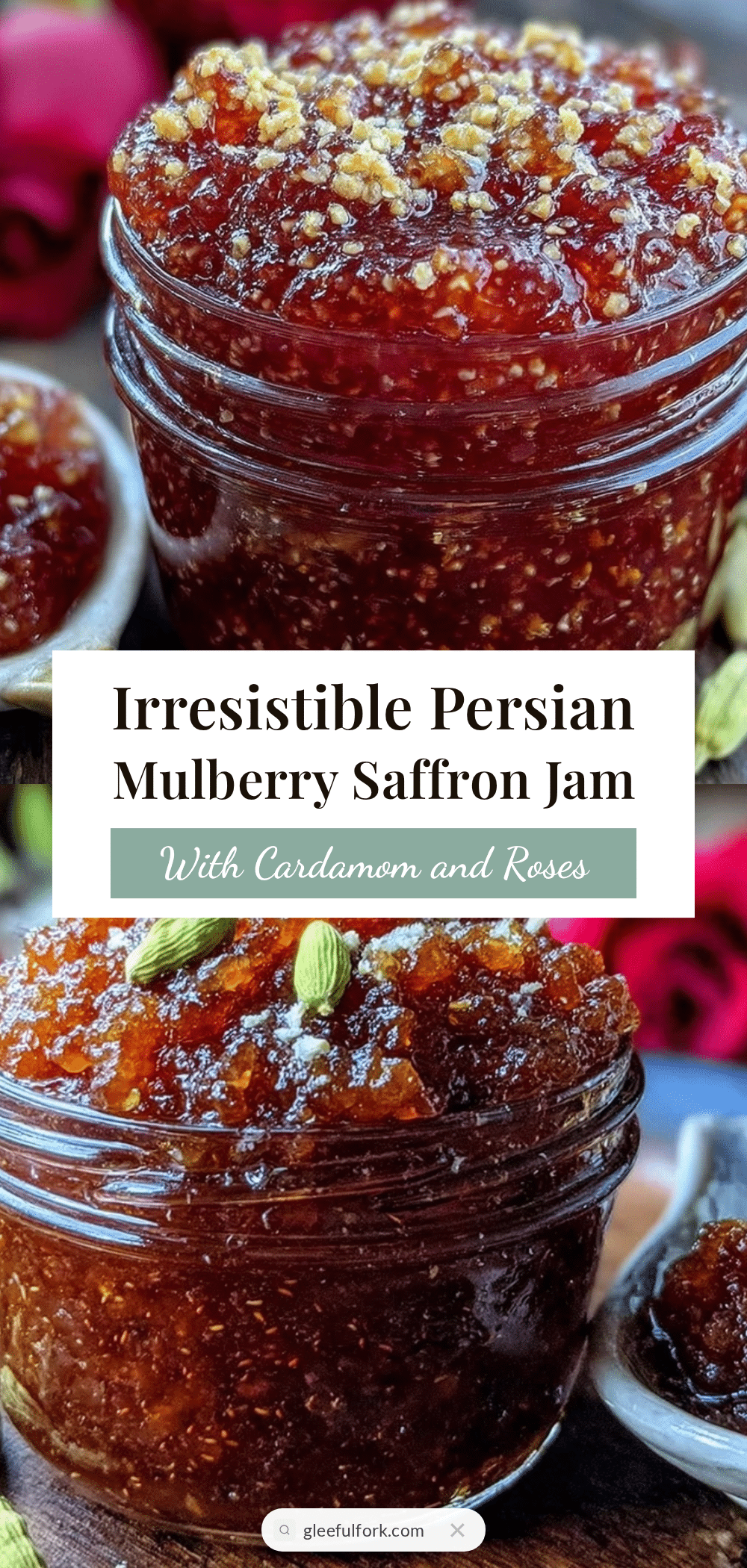 Persian mulberry saffron jam recipe