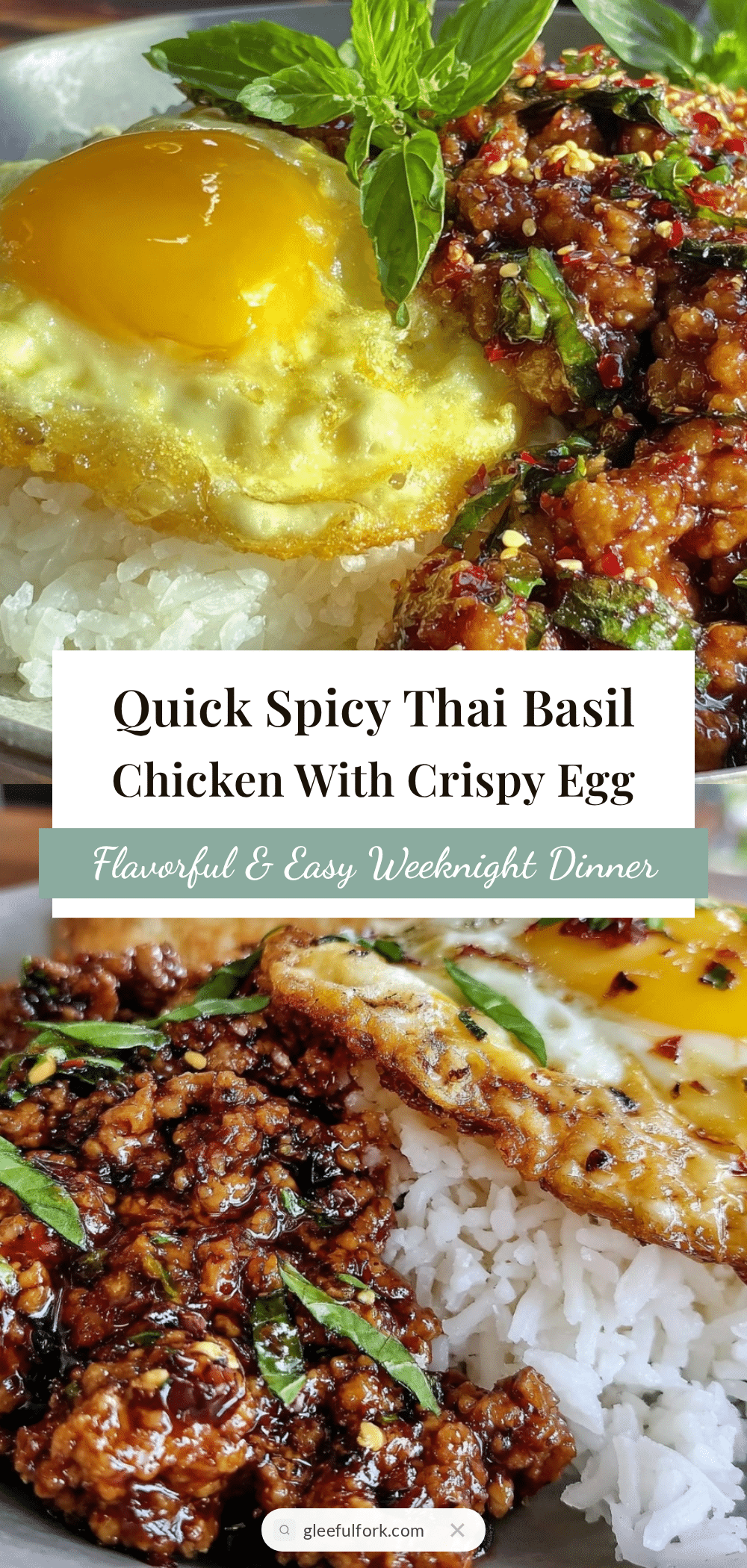 quick thai basil chicken pad kra pao recipe