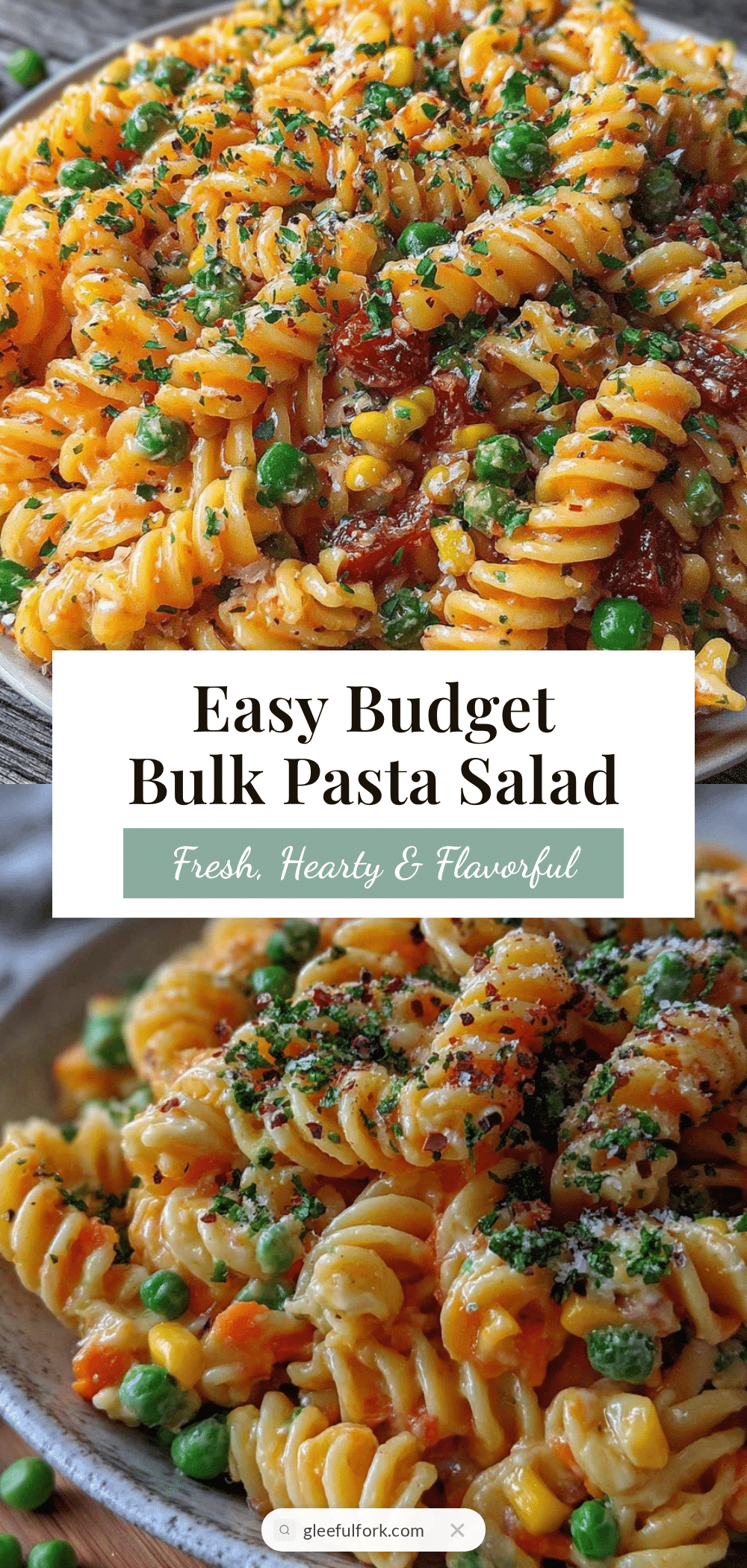 budget bulk pasta salad recipe
