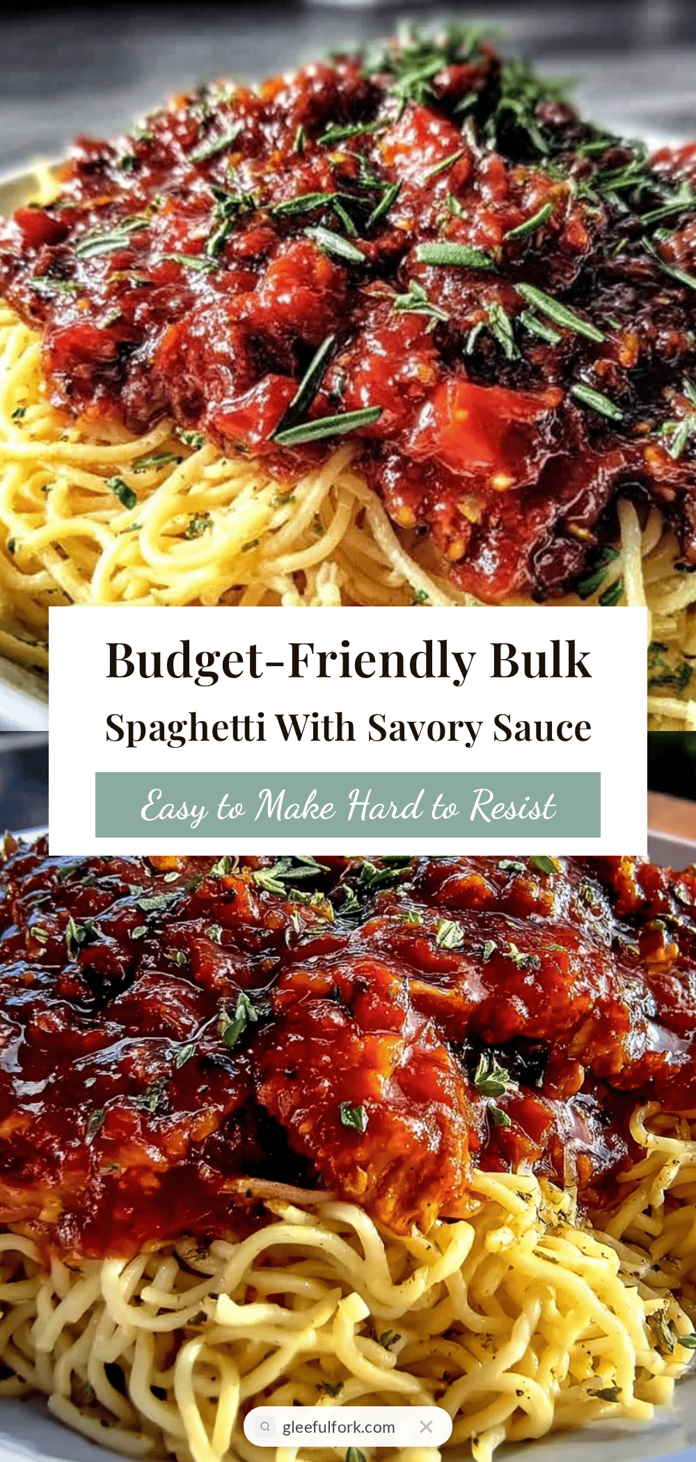 bulk spaghetti with savory jar sauce recipe