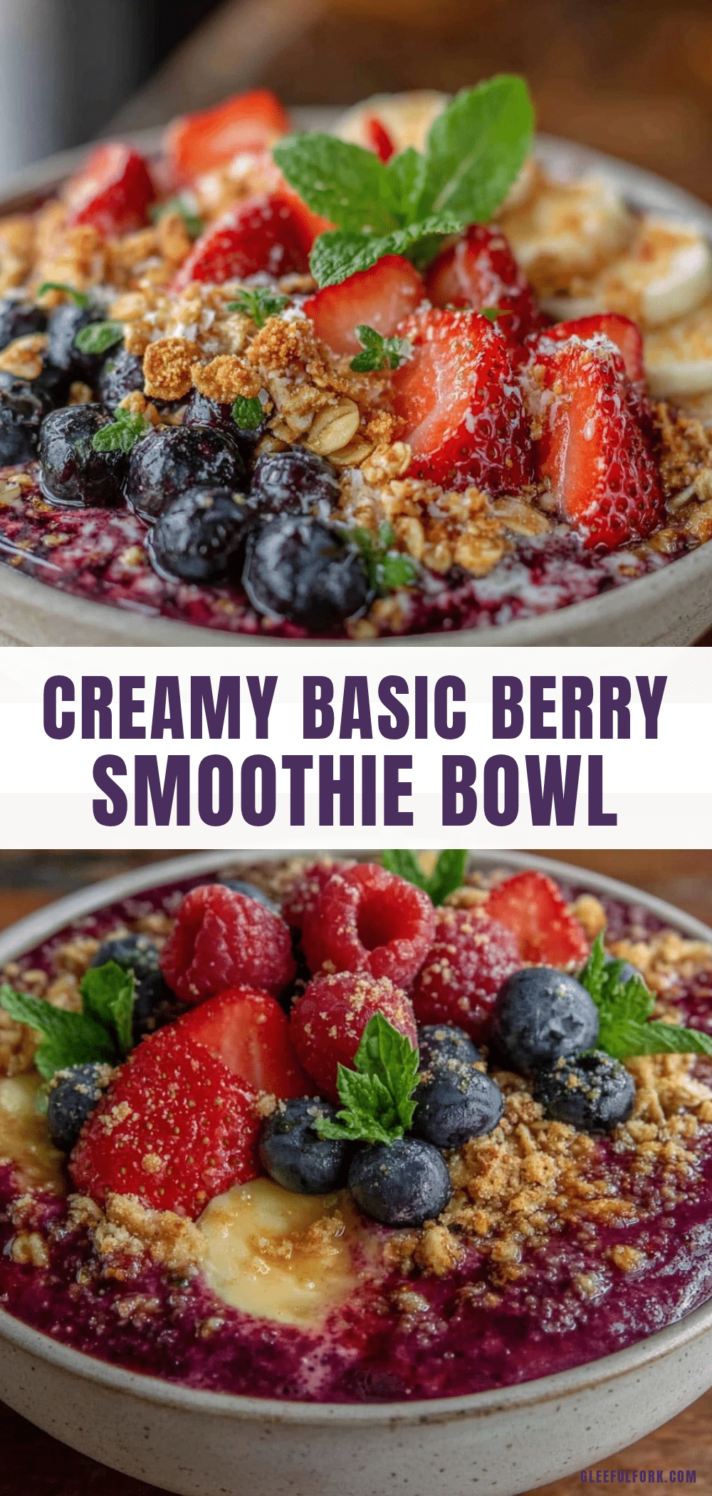 creamy berry smoothie bowl recipe