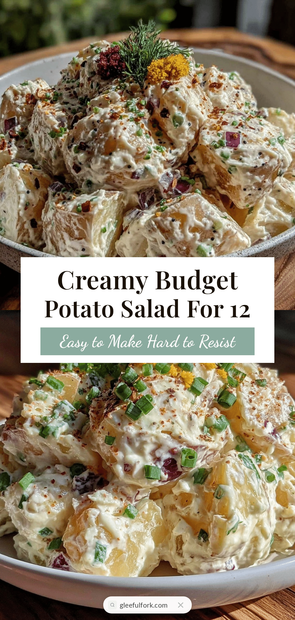 creamy budget potato salad recipe