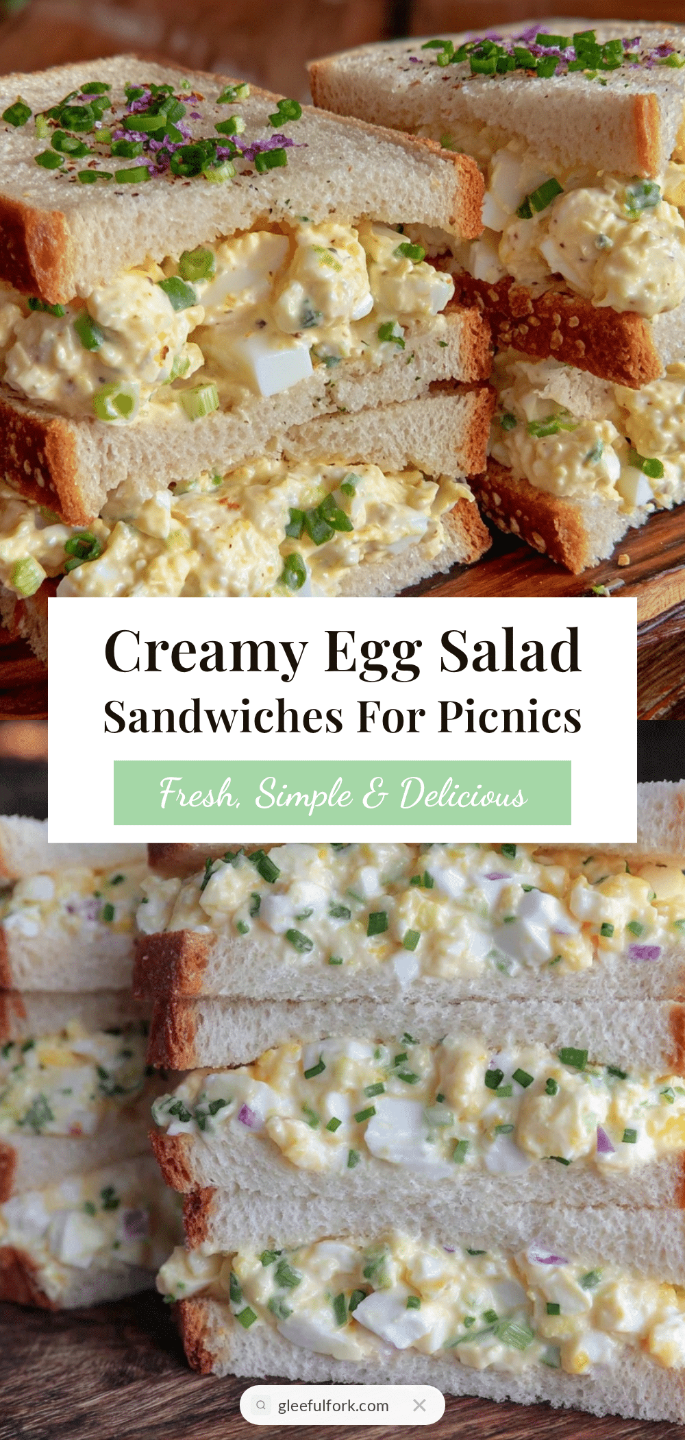creamy egg salad sandwiches recipe