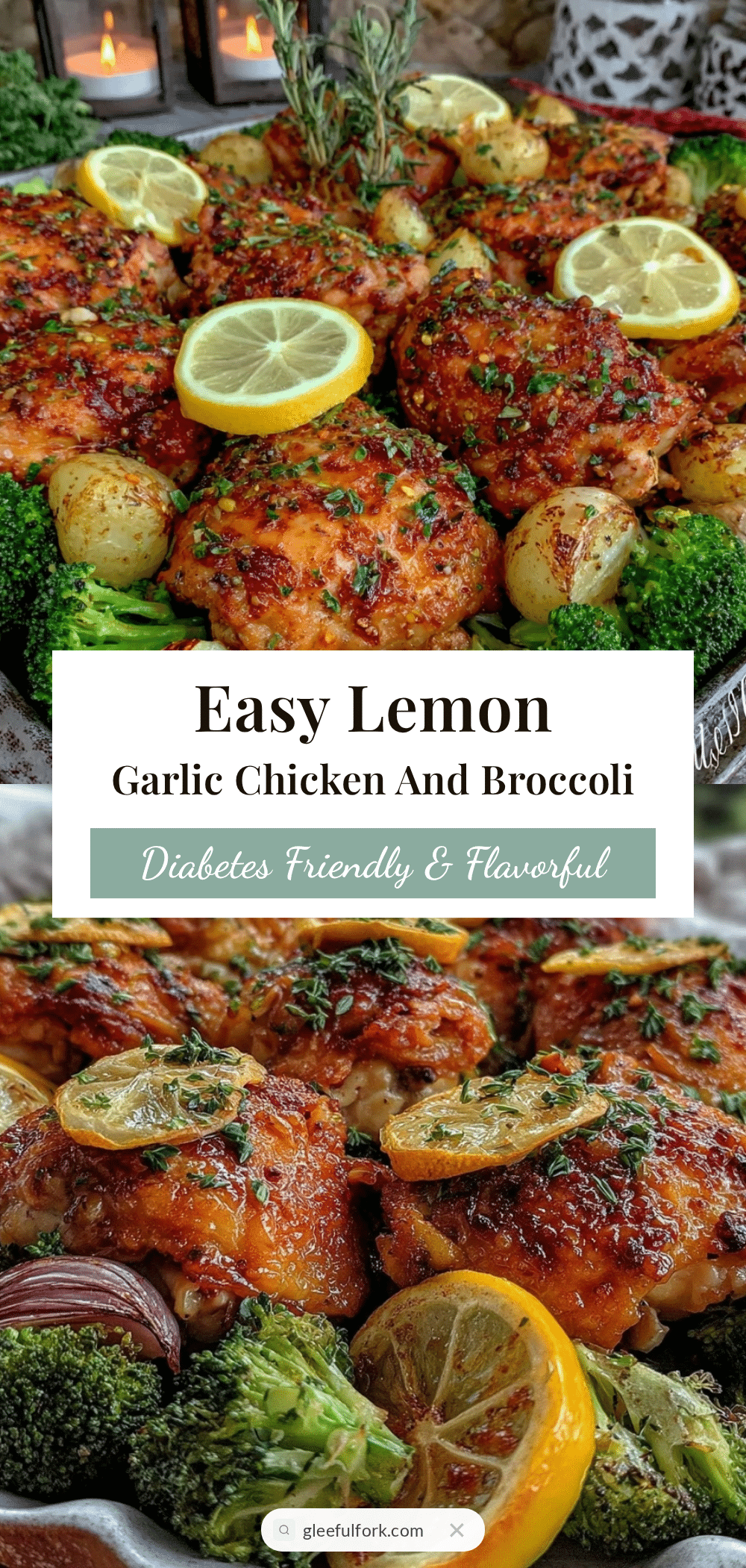 diabetes-friendly sheet pan lemon chicken recipe