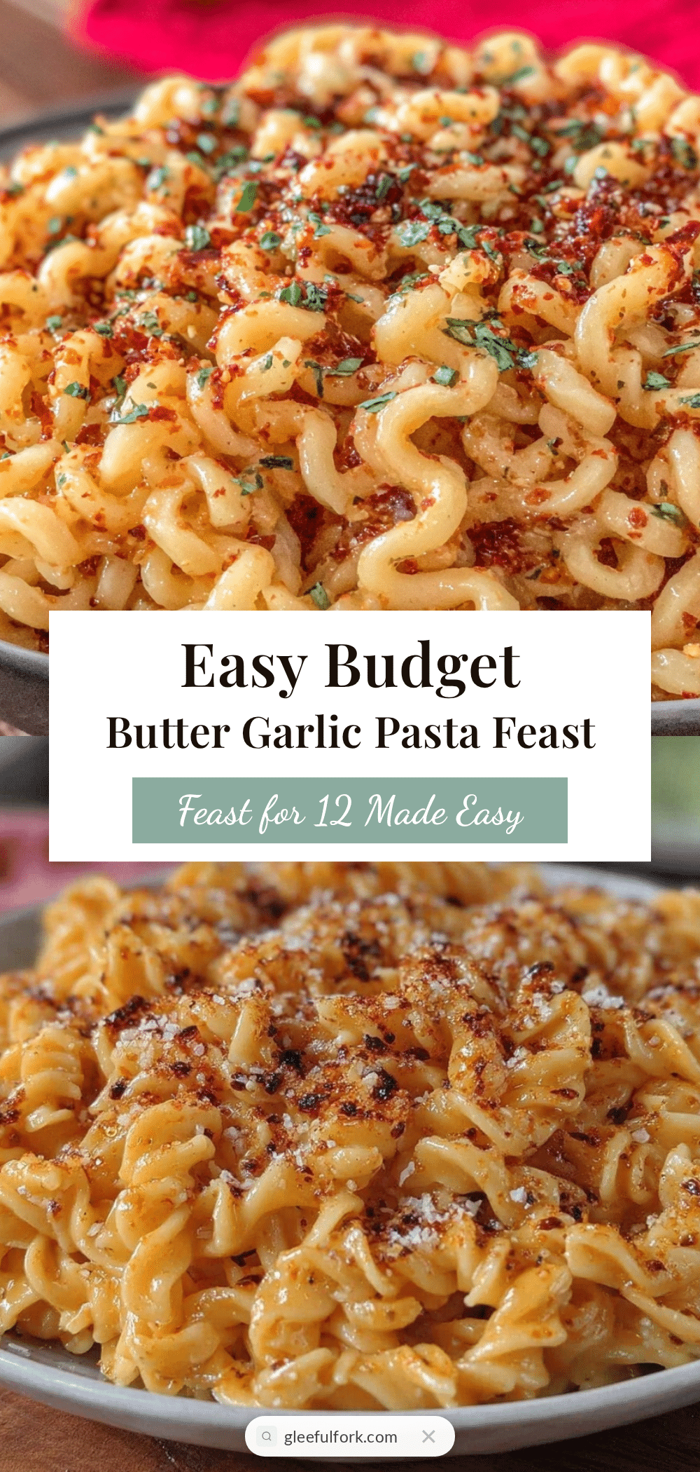 Easy Bulk Pasta with Butter and Garlic Salt recipe