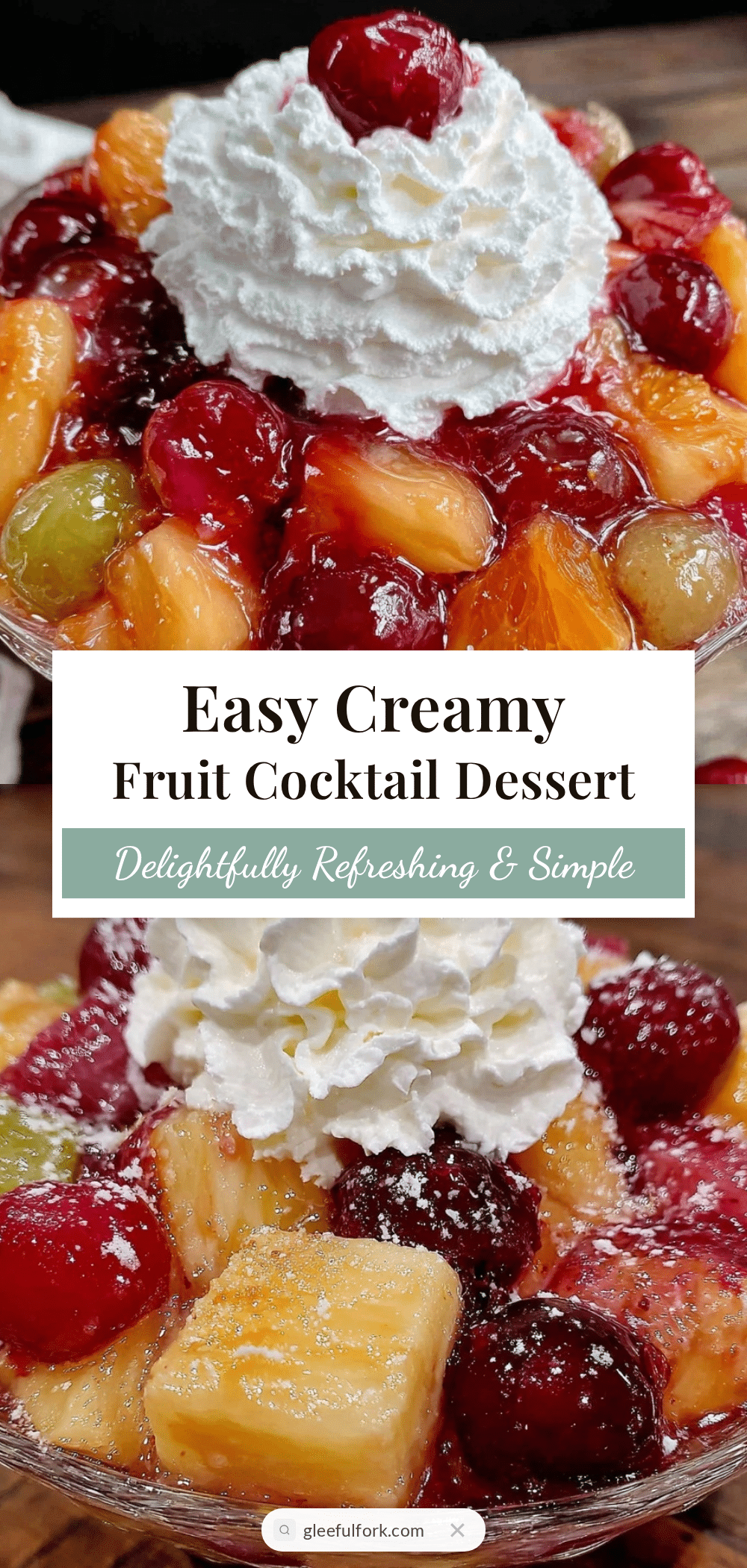 Easy Canned Fruit Cocktail Dessert recipe