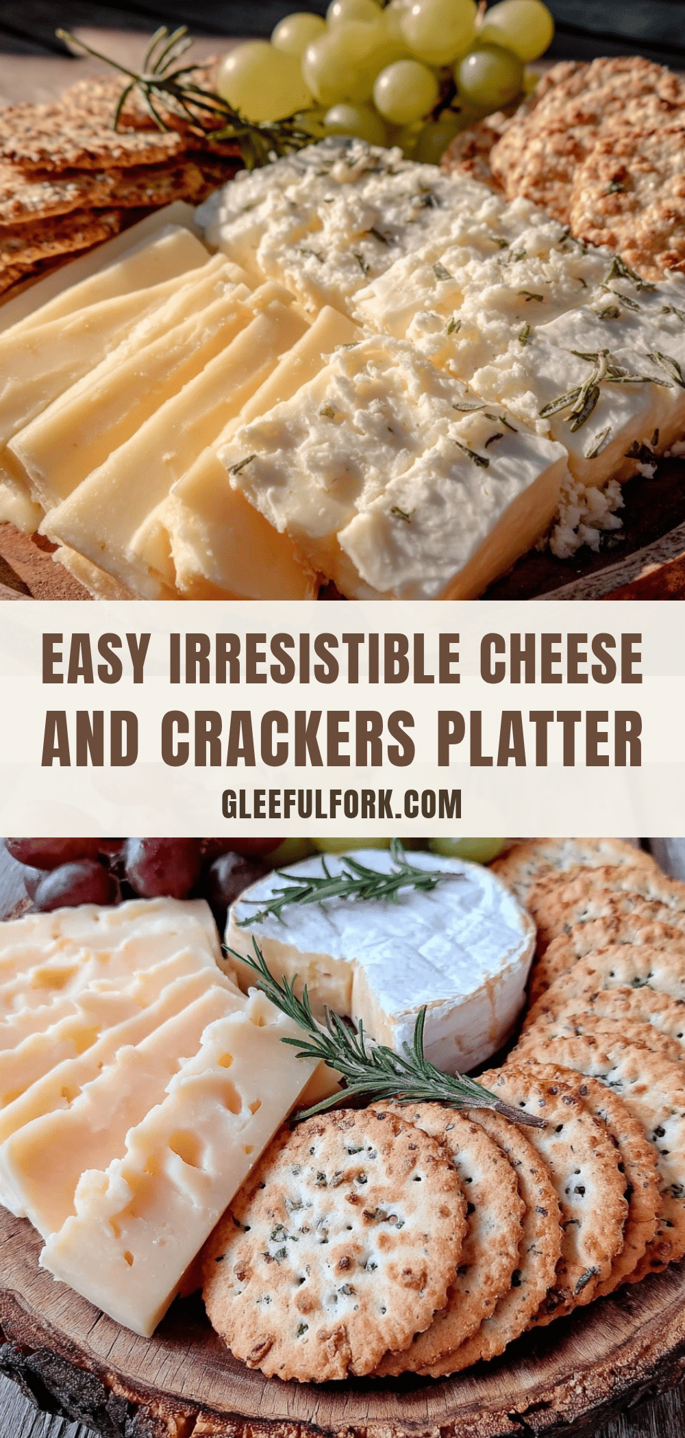 easy cheese and crackers platter recipe