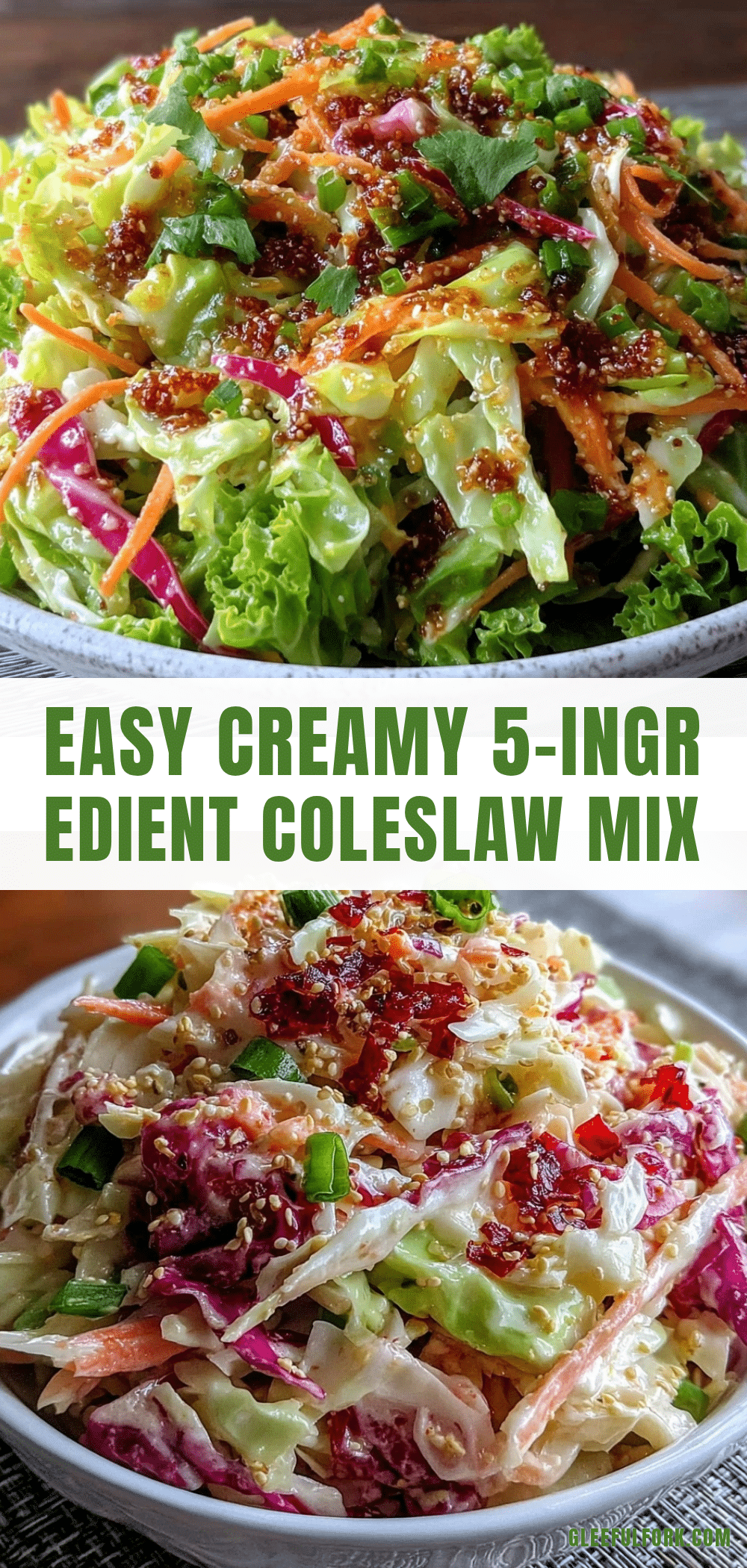 easy creamy basic coleslaw recipe