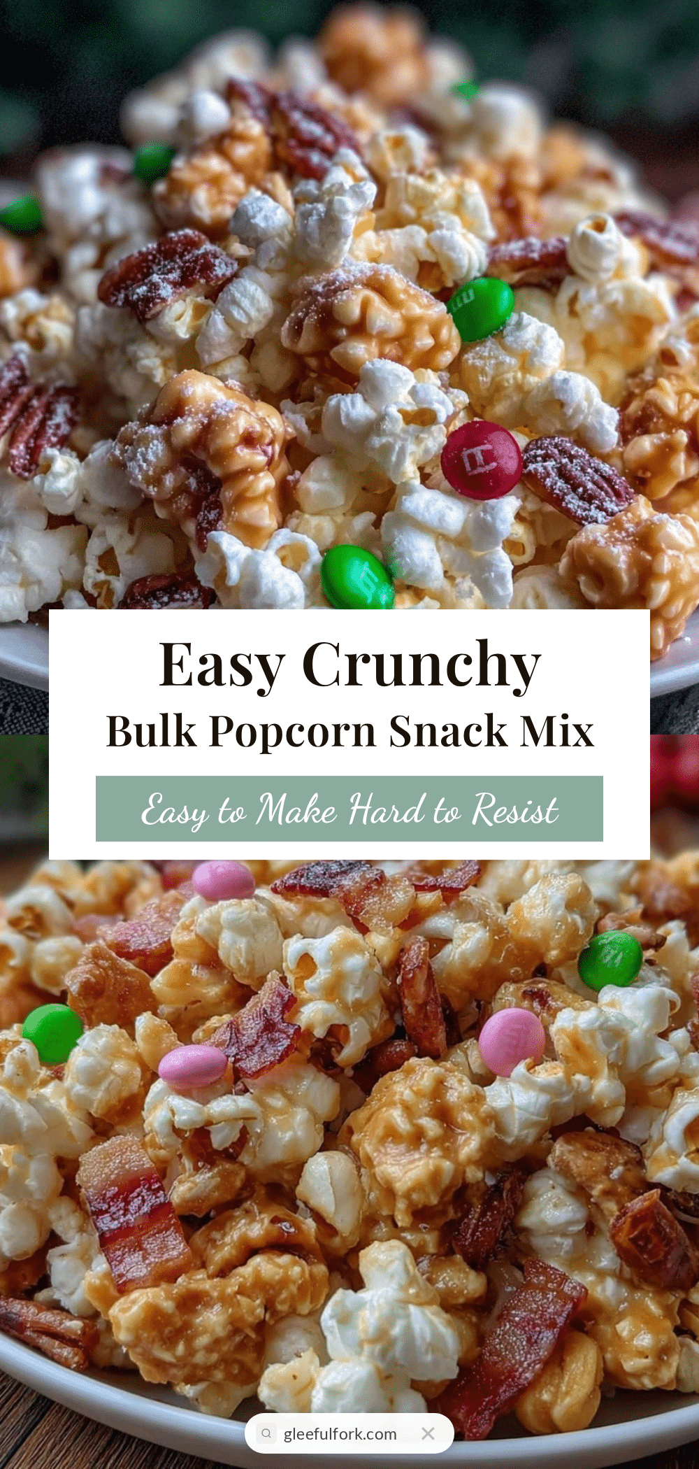 easy crunchy bulk popcorn snack mix recipe