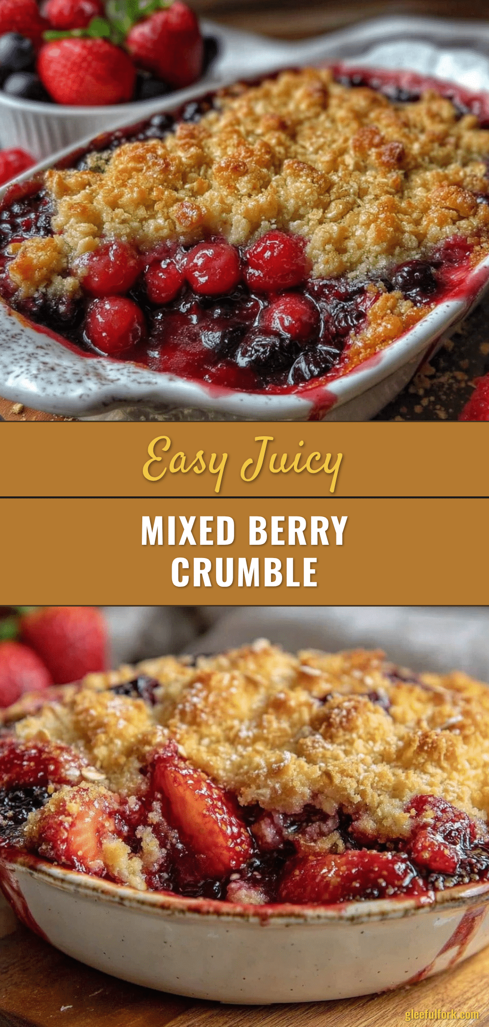 easy mixed berry crumble recipe