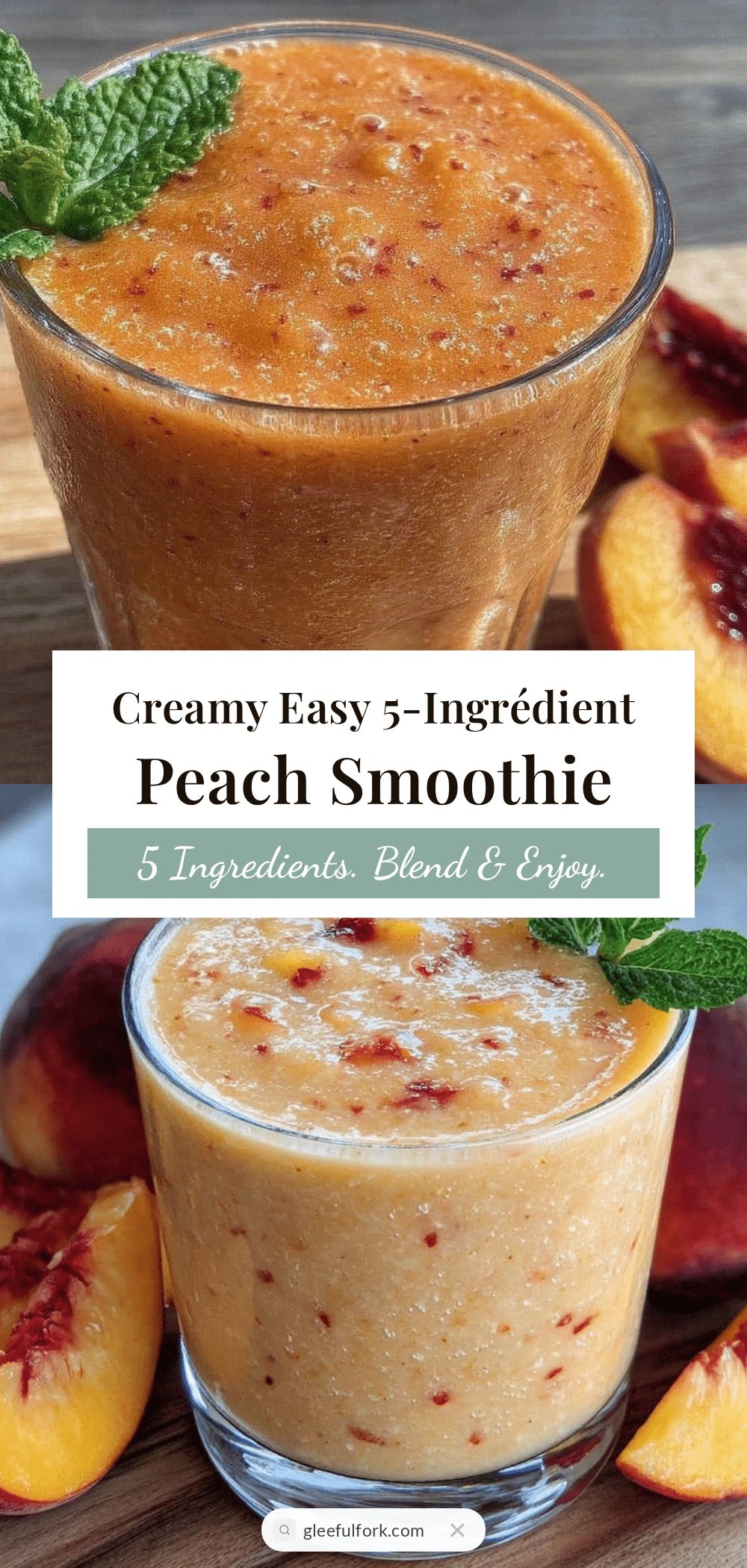 Easy Peach Smoothie recipe