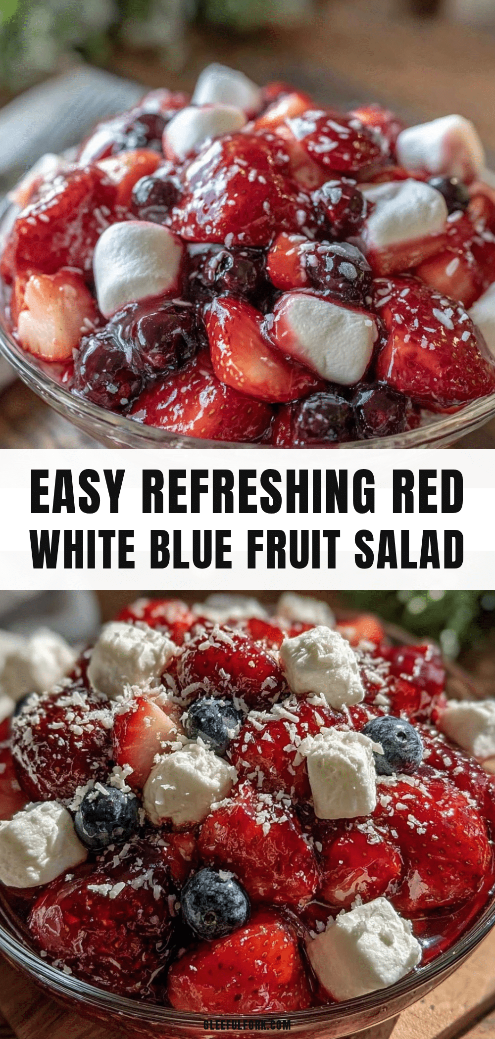 easy red white blue fruit salad recipe