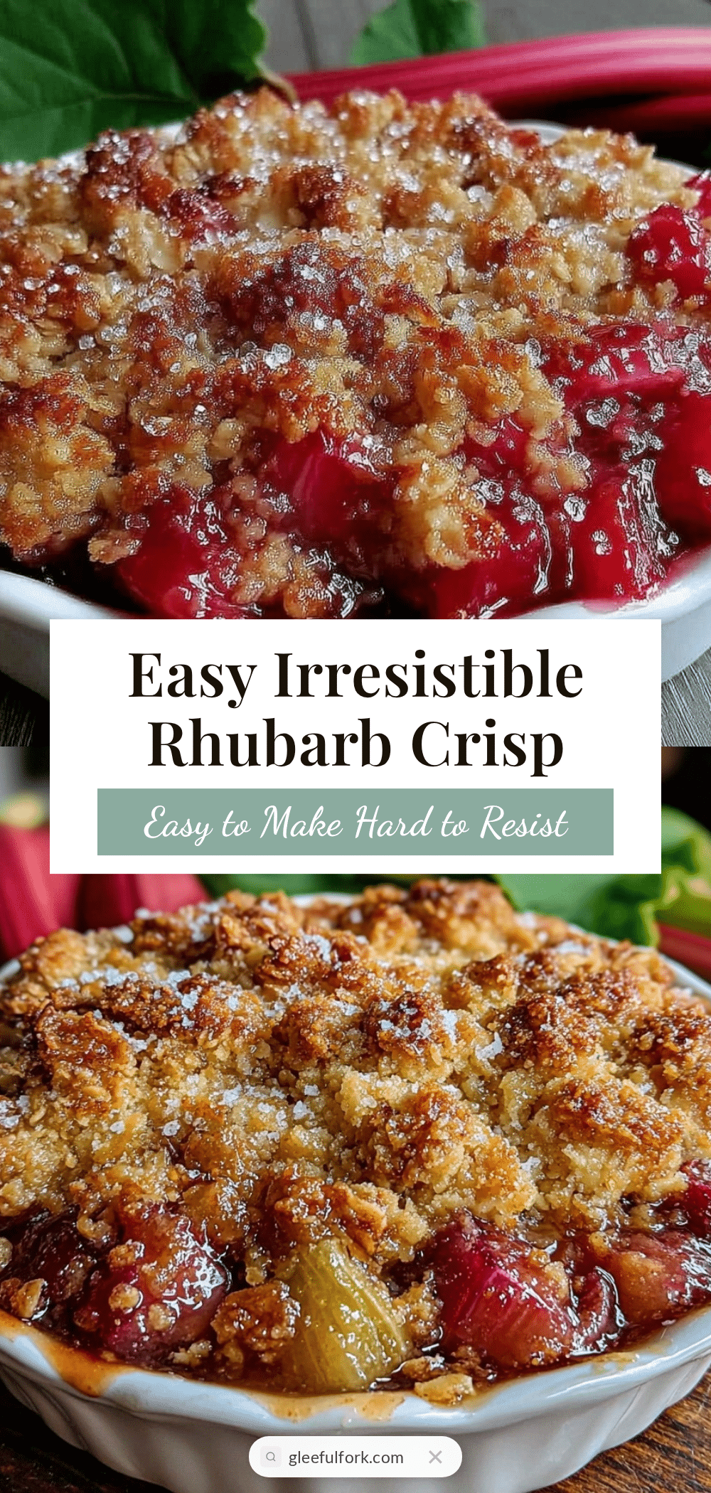 easy rhubarb crisp recipe