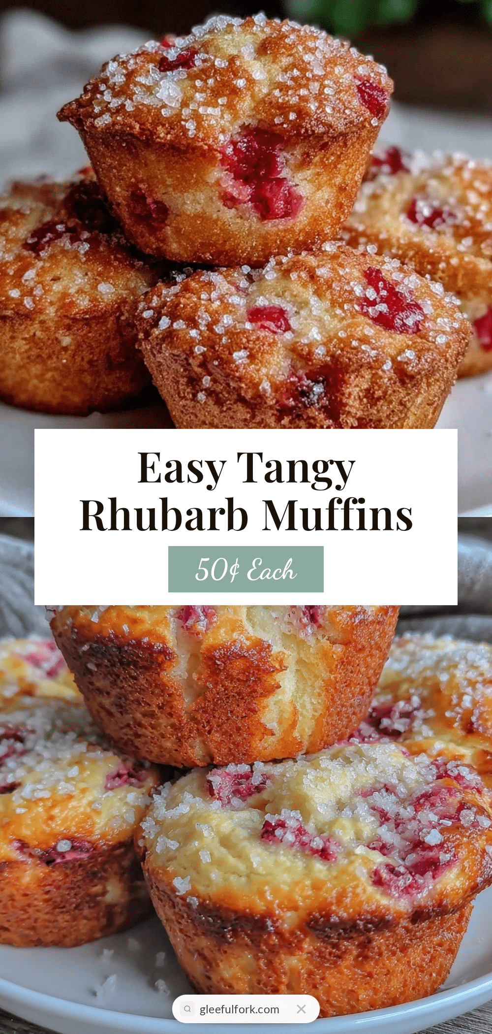 Easy Rhubarb Muffins recipe