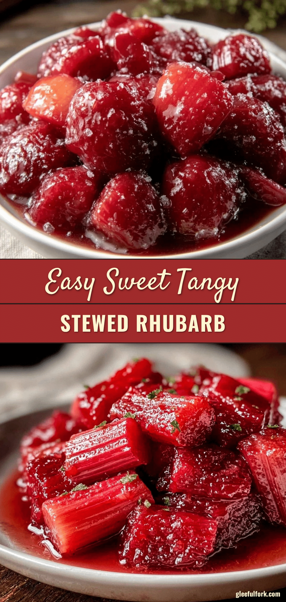 easy simple stewed rhubarb recipe