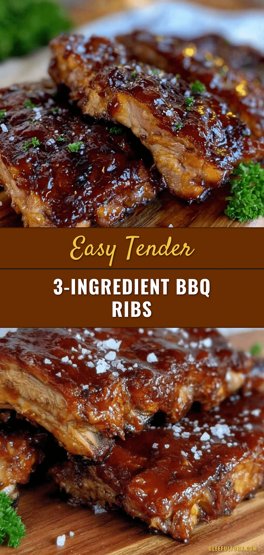 easy tender 3-ingredient BBQ ribs recipe