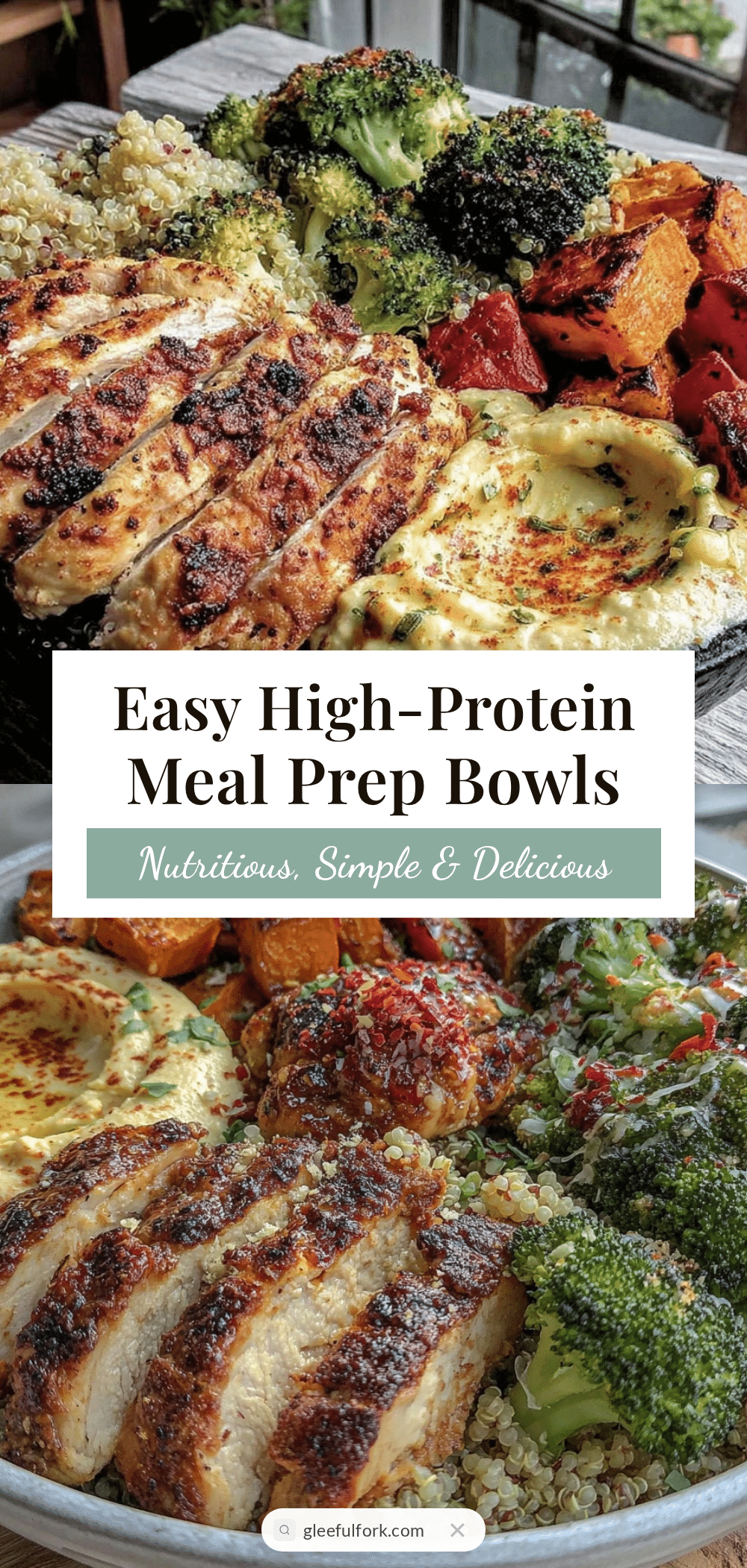 easy weekly high-protein meal prep bowl template recipe
