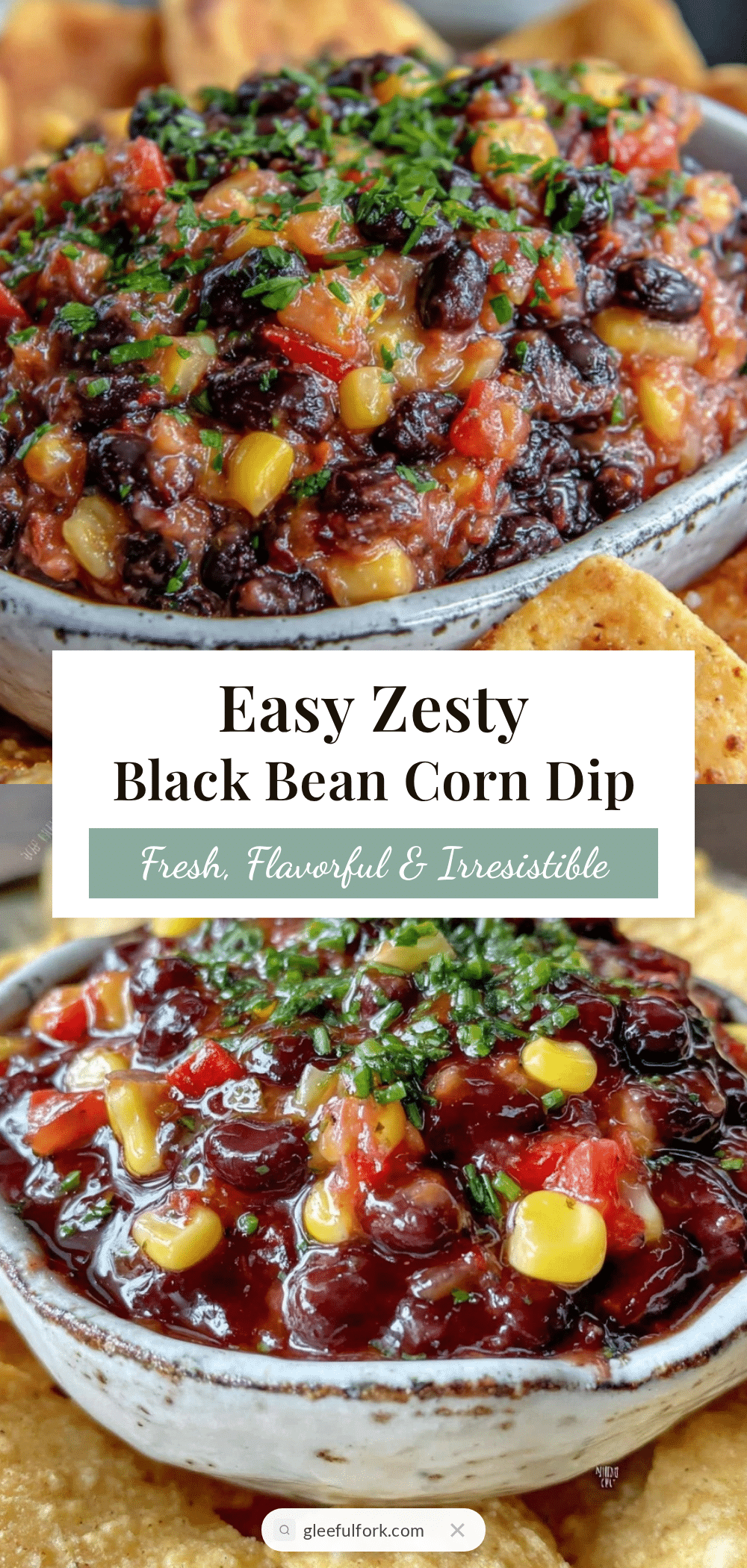 easy zesty black bean corn dip recipe