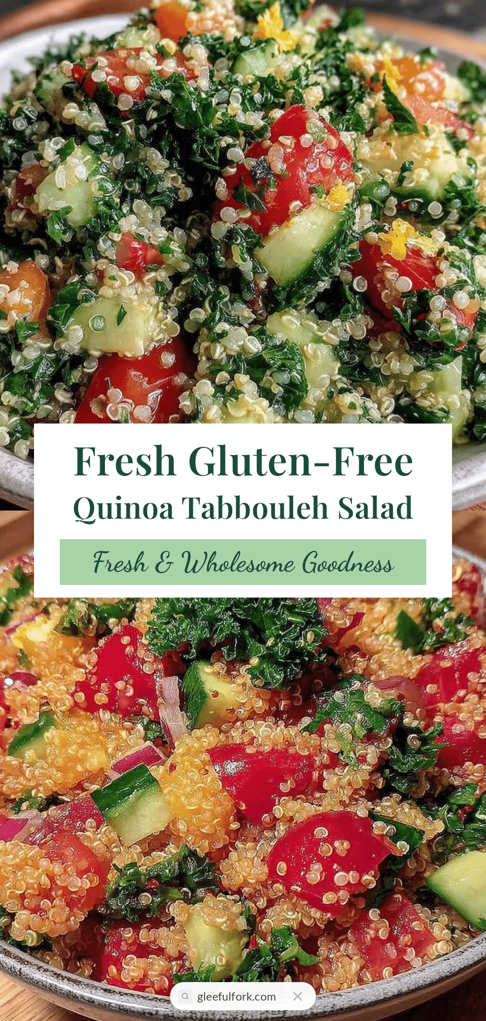 fresh gluten-free tabbouleh salad with quinoa recipe