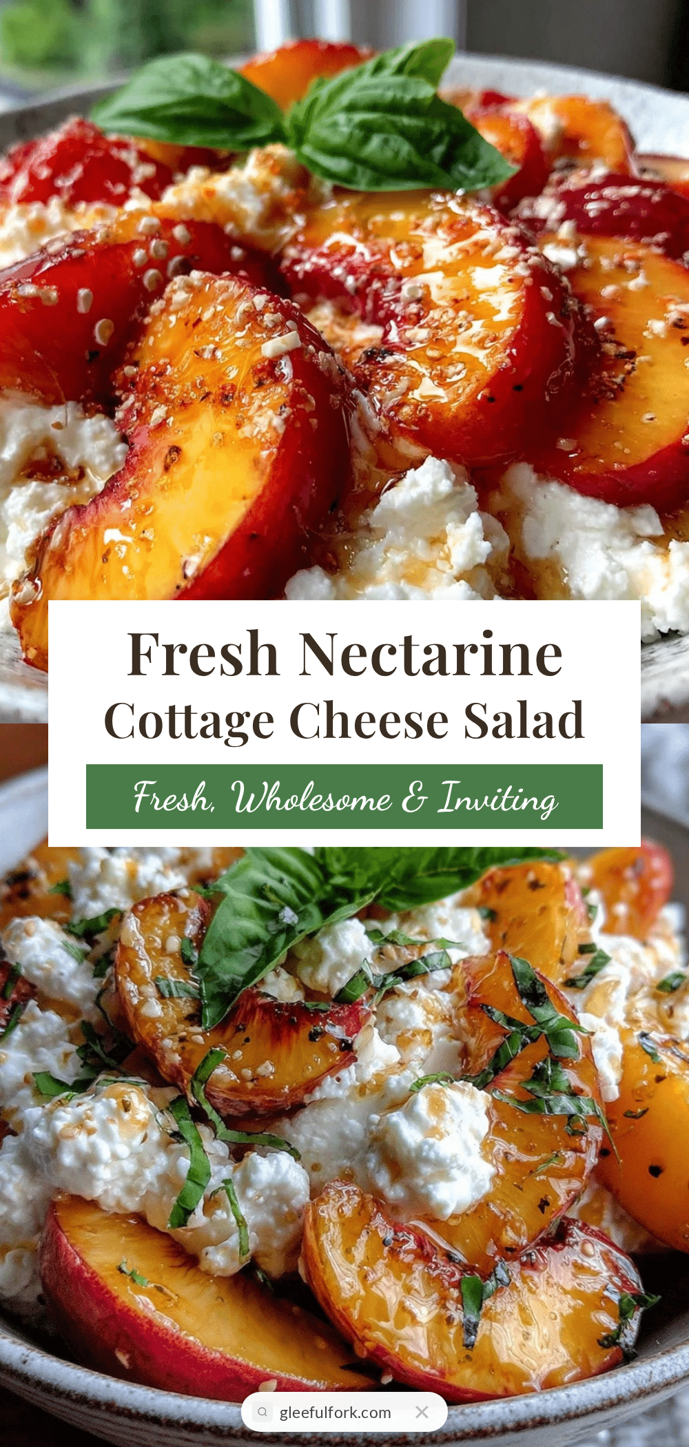 Fresh Nectarine Cottage Cheese Salad recipe