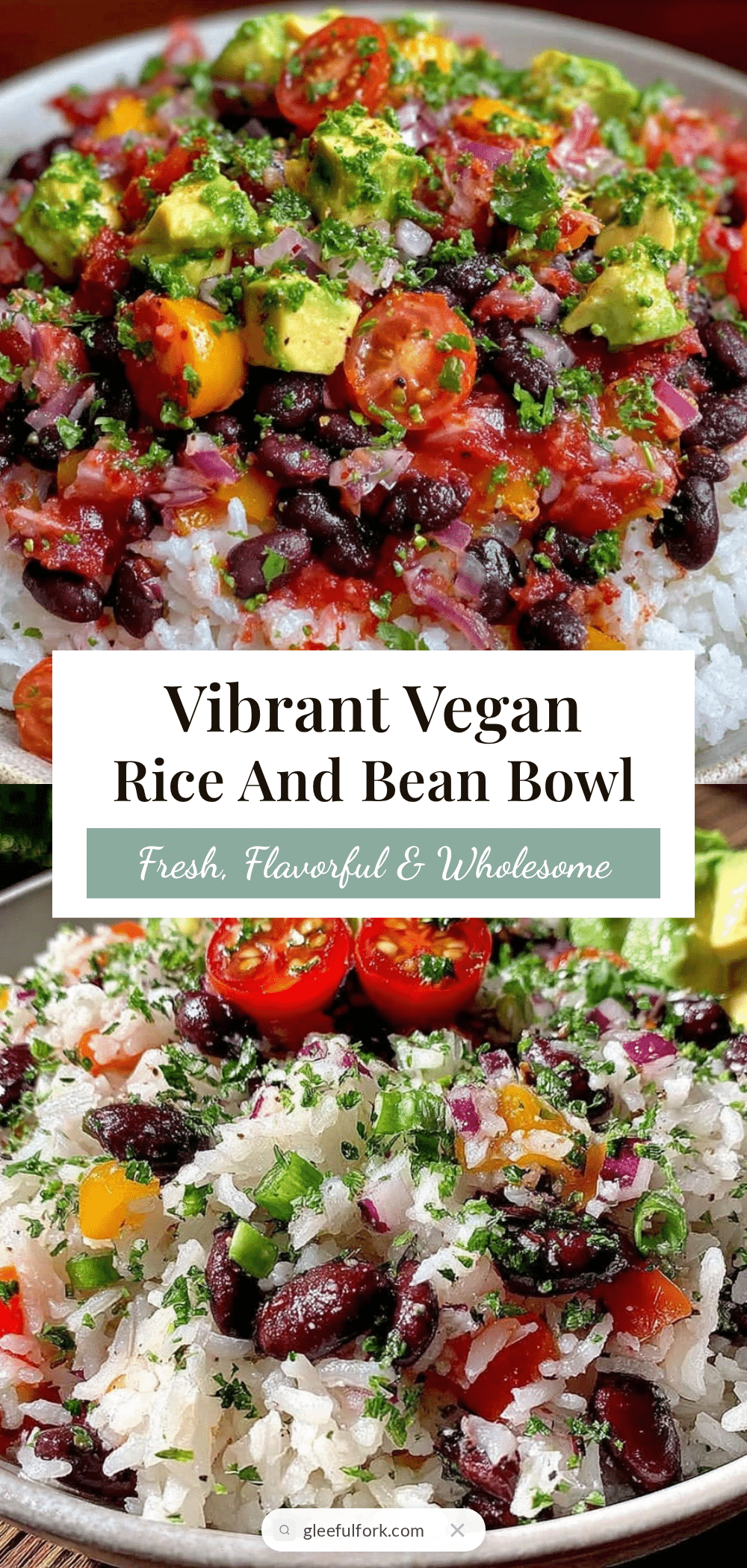 fresh rice and bean summer bowl recipe