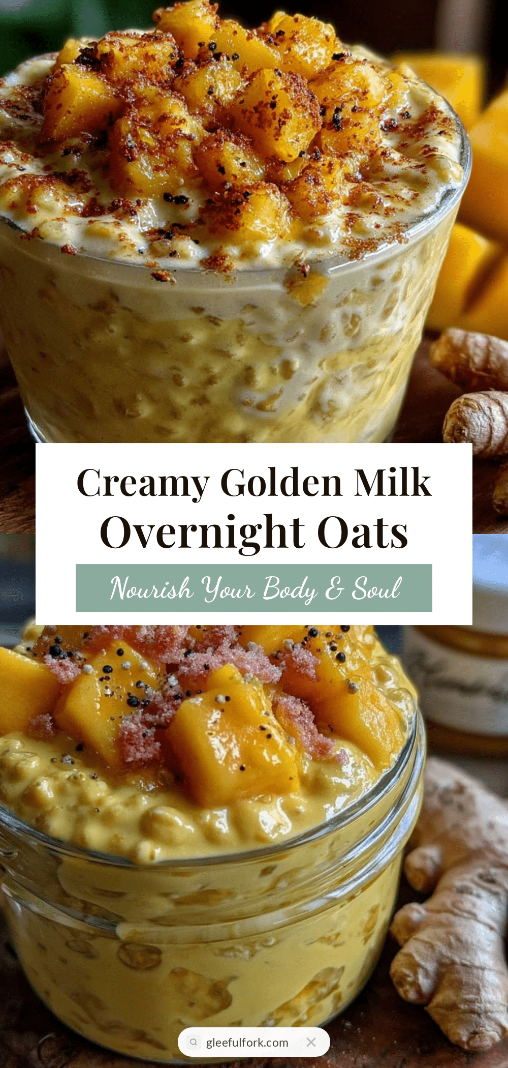 golden milk overnight oats recipe