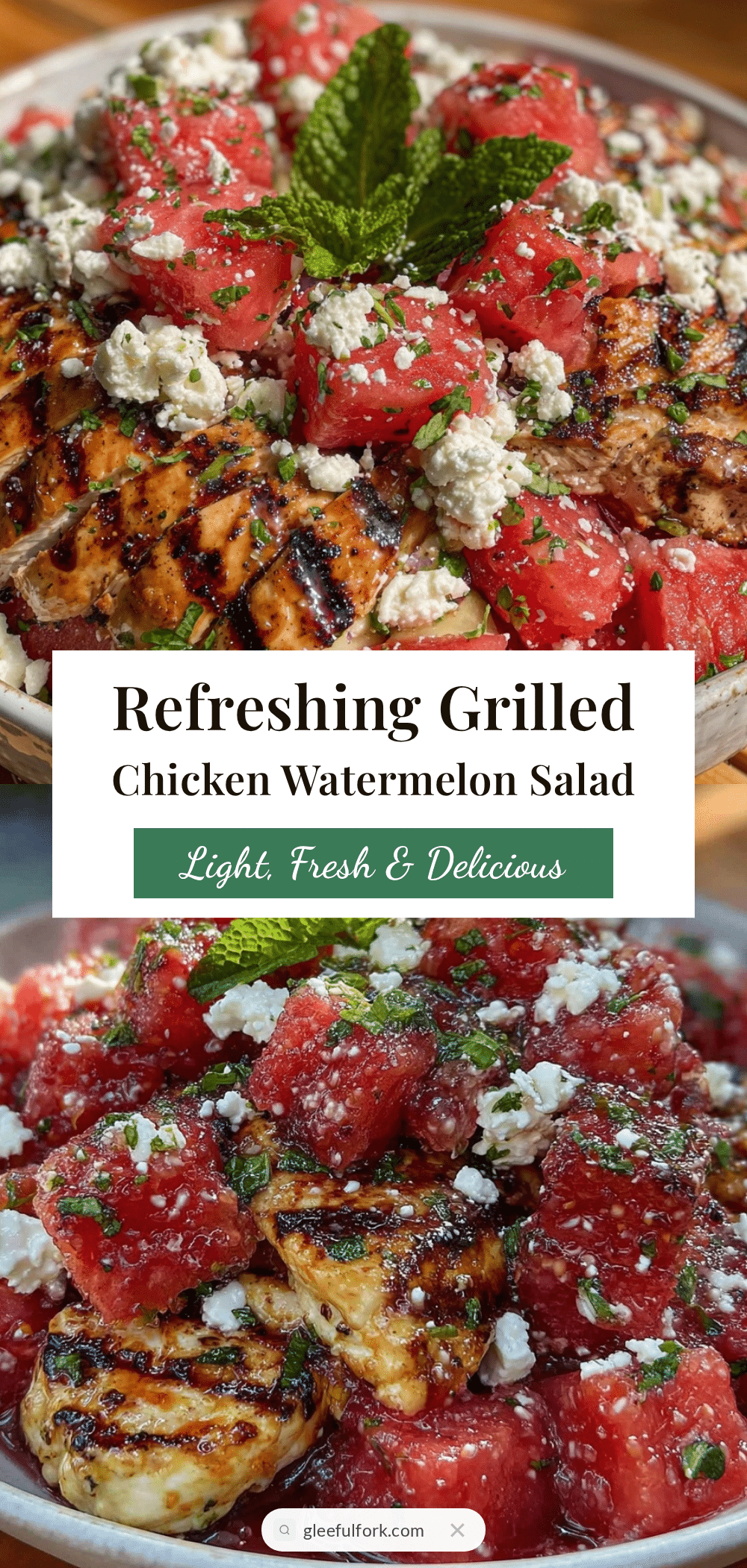 grilled chicken and watermelon salad recipe