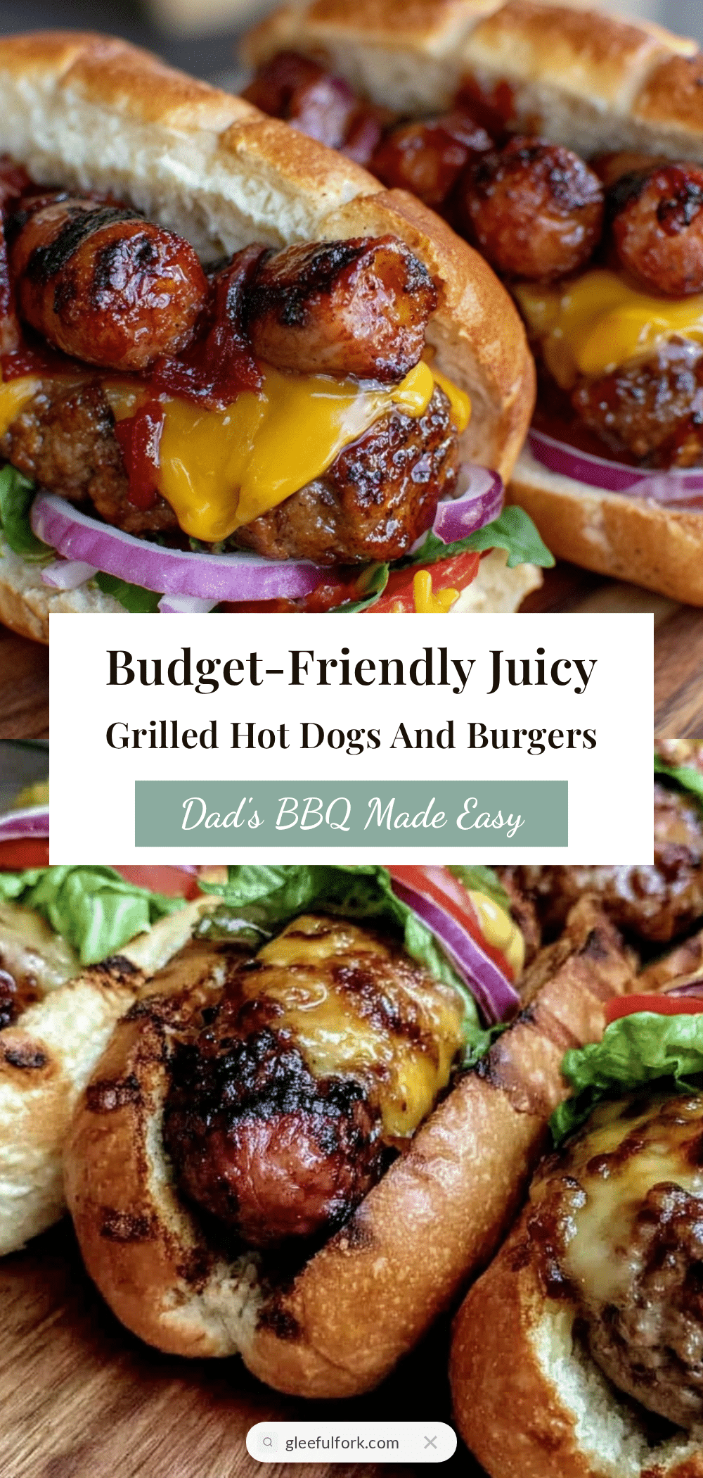 grilled hot dogs and burgers recipe