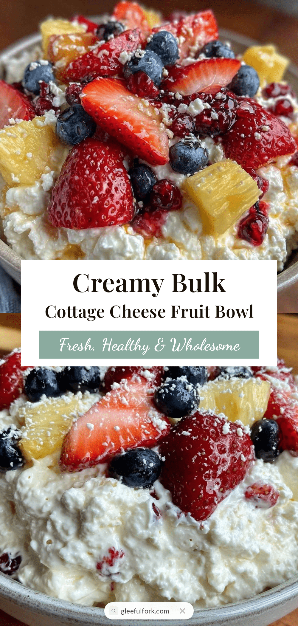 healthy bulk cottage cheese bowl recipe