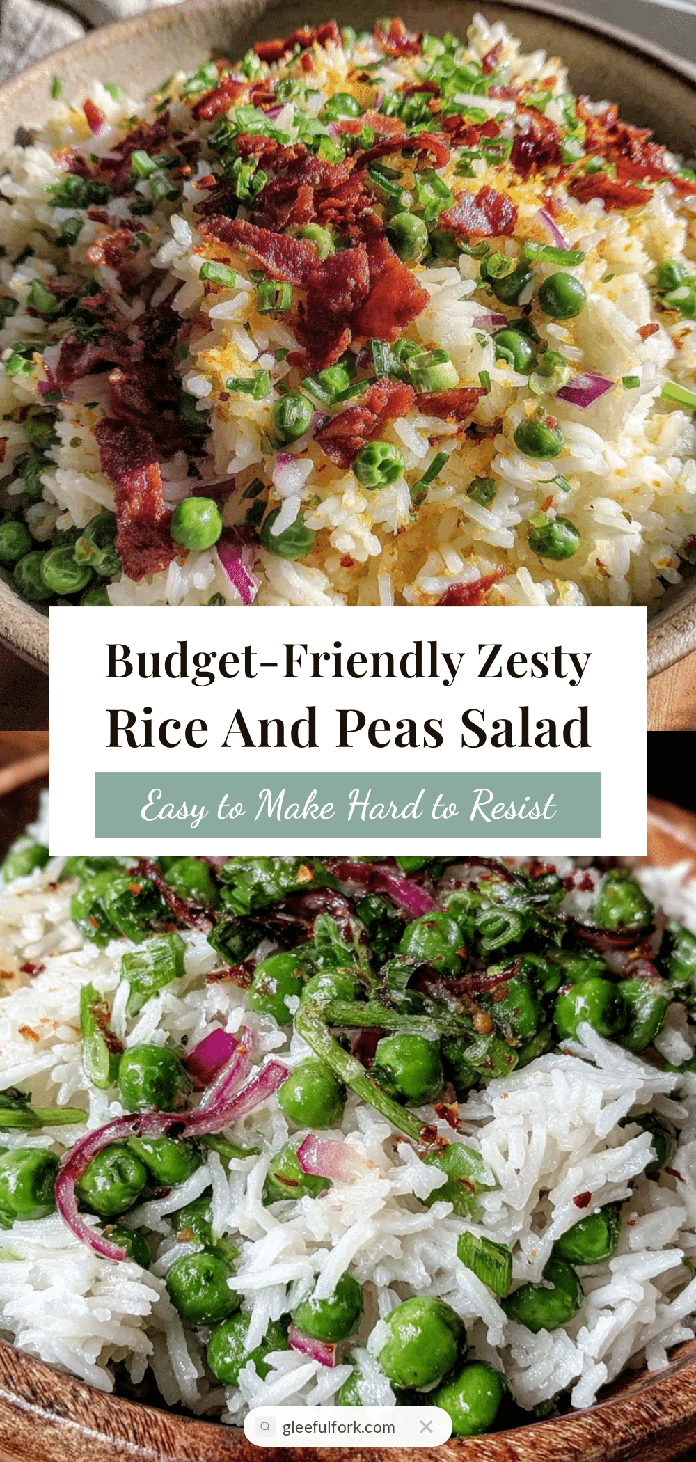 Healthy Bulk Rice and Peas Salad recipe