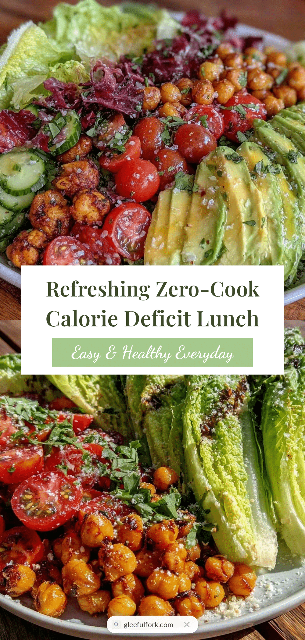 healthy calorie deficit summer lunch plate recipe